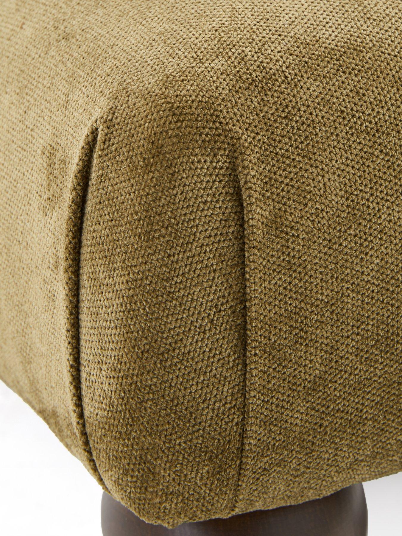 Image 4 of 7 of Very Home Amersham Plain Fabric Footstool&nbsp;- Made to Order in the UK