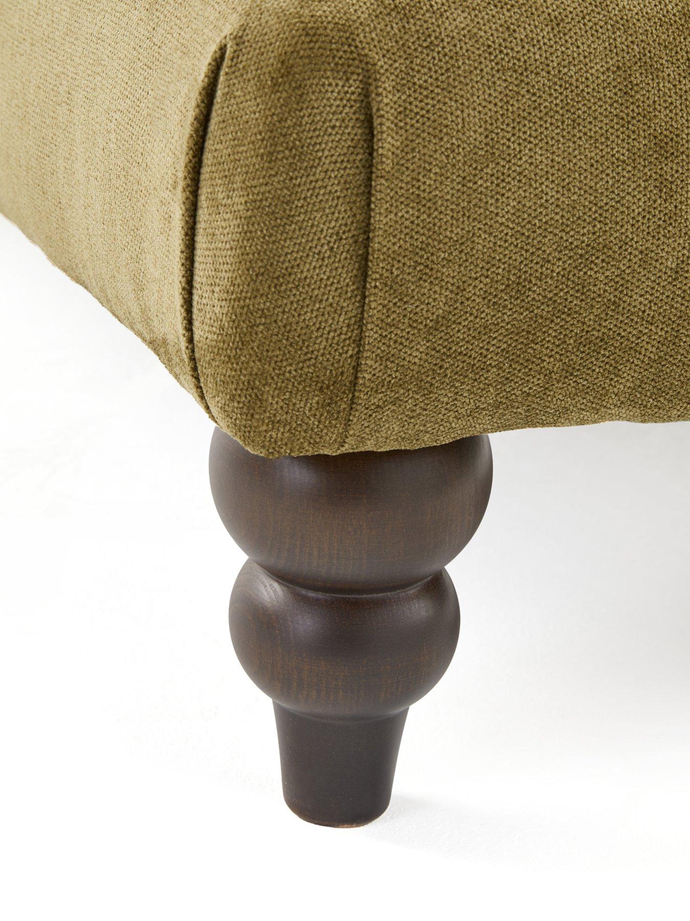 Image 6 of 7 of Very Home Amersham Plain Fabric Footstool&nbsp;- Made to Order in the UK
