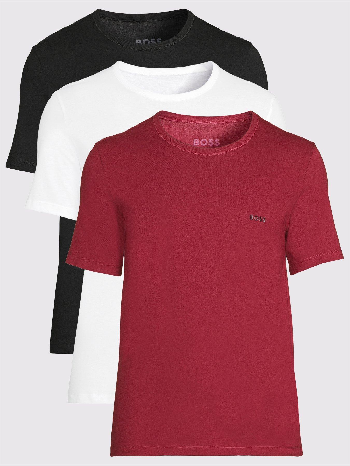 Image 1 of 6 of BOSS Bodywear 3 Pack T-Shirts - Assorted - Multi
