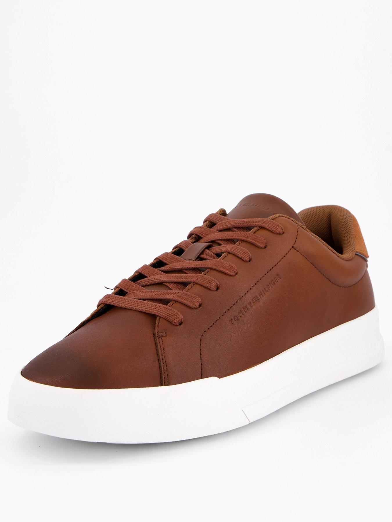 tommy-hilfiger-th-court-core-cognac-trainers-brownstillFront