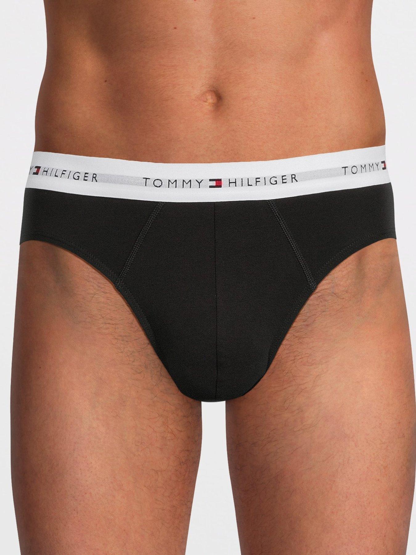 tommy-hilfiger-3-pack-signature-cotton-hip-briefs-blackstillFront