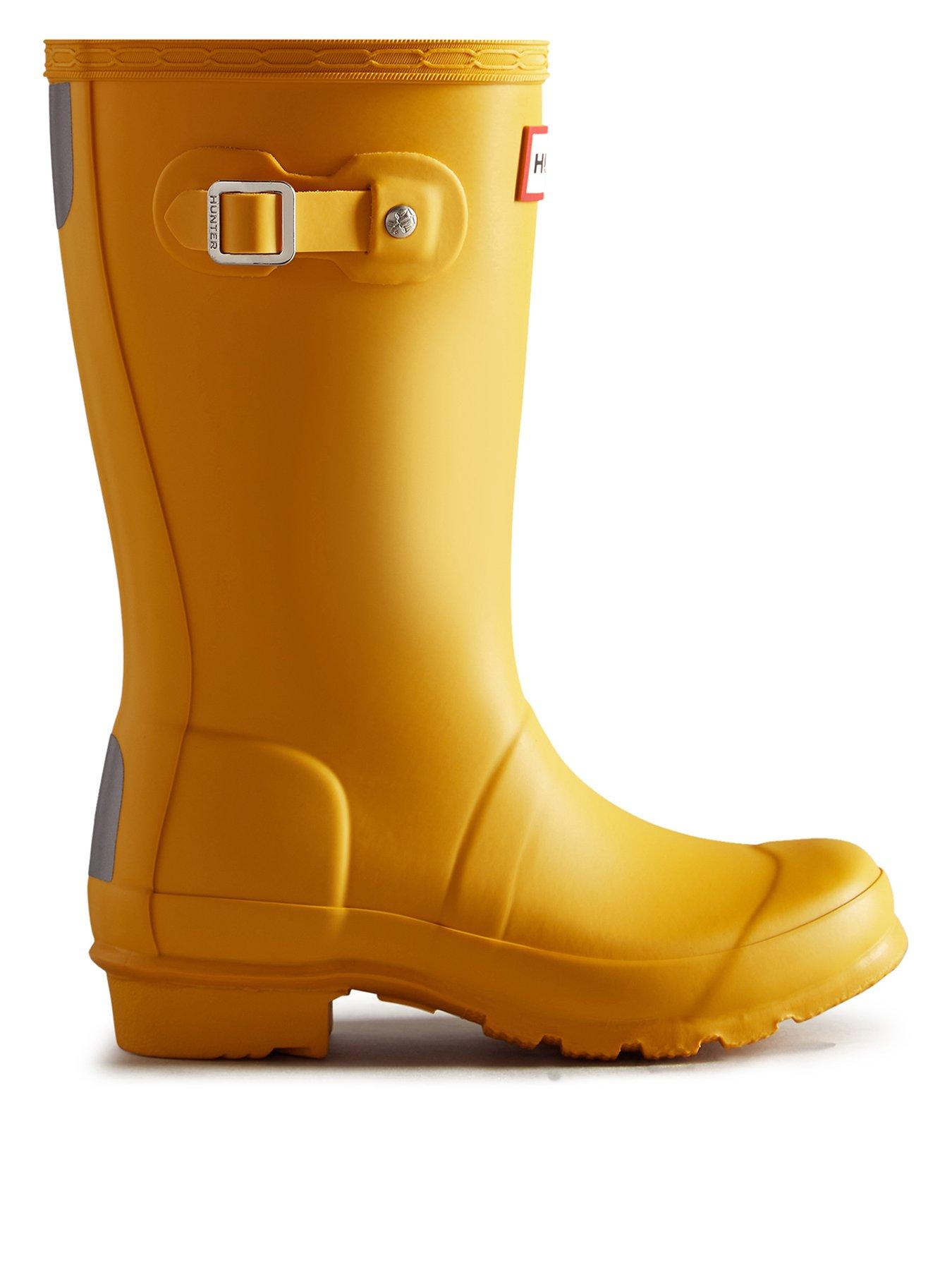 Image 1 of 4 of Hunter Junior Originals Wellington Boot - Yellow