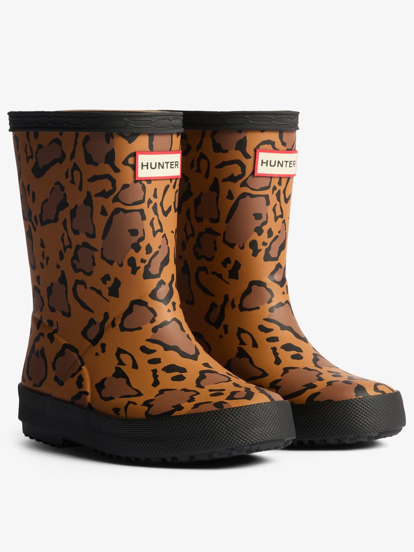 hunter-kids-first-leopard-print-wellington-boot-multistillFront