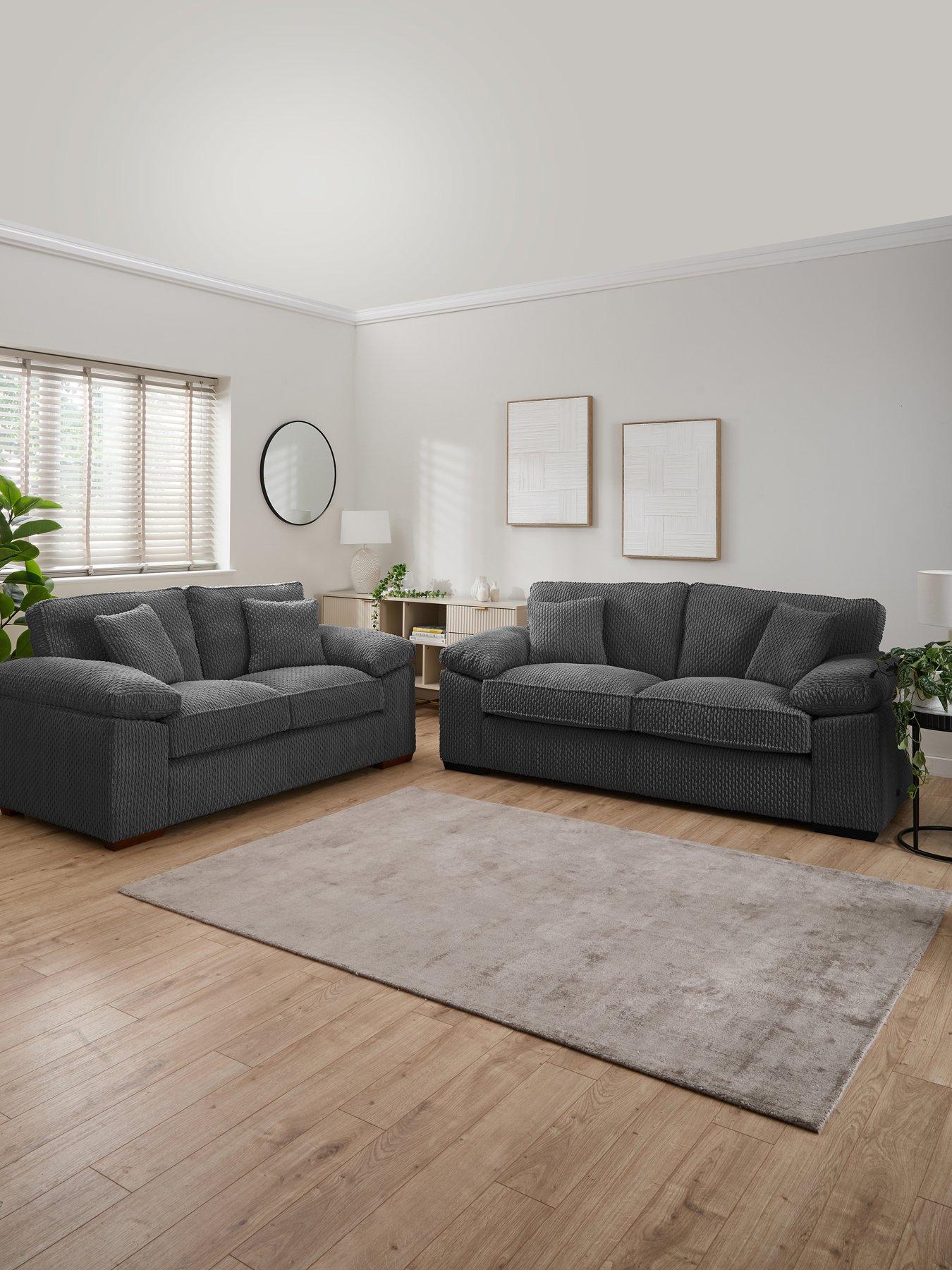 The Very Collection Clayton 3 + 2 Seater Fabric Sofa Set (Buy  &  SAVE!) - Made to Order in the UK