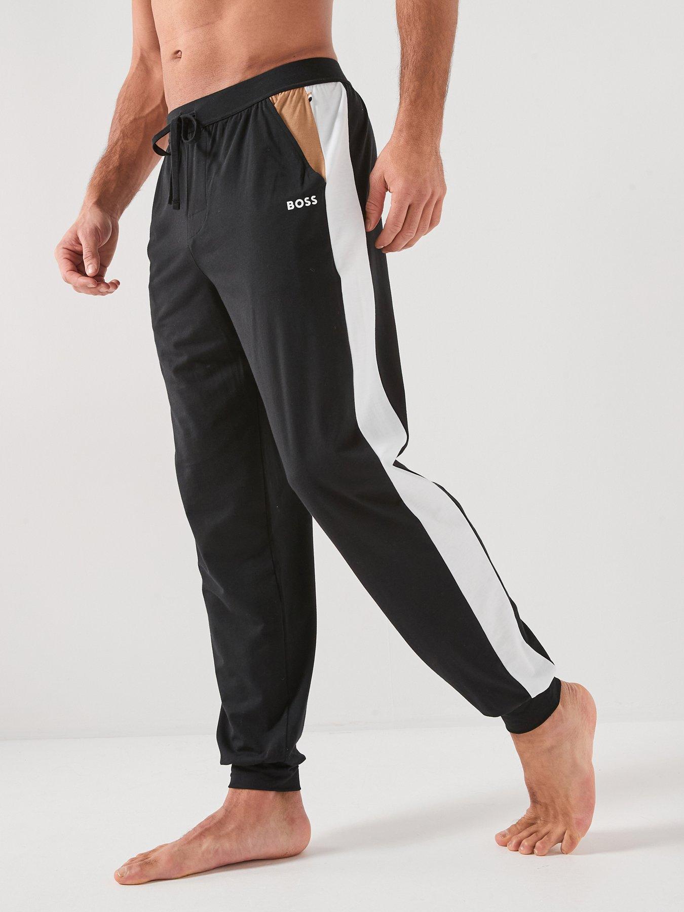 BOSS Balance Pima Modal Loungewear Cuffed Pants - Black