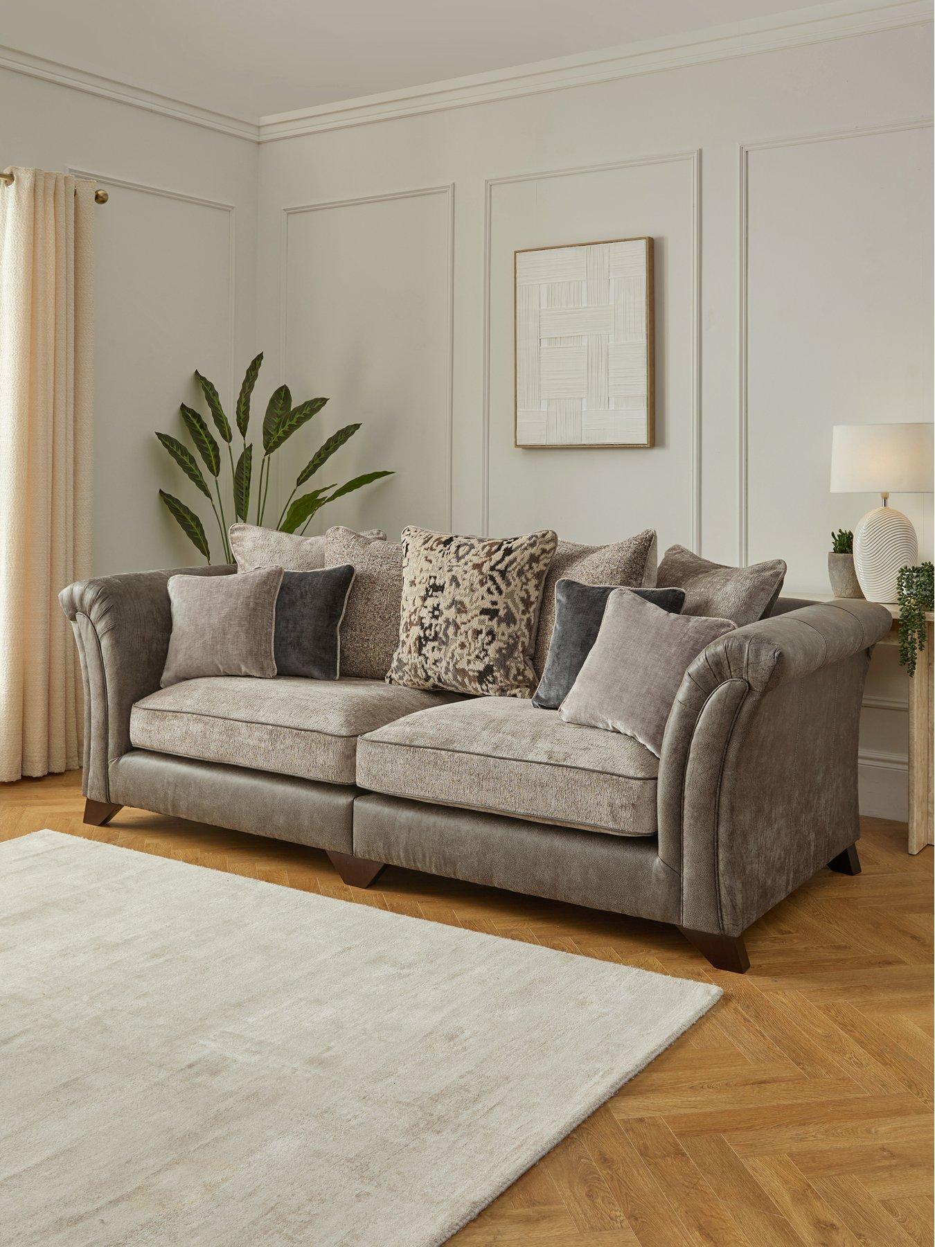 The Very Collection Regent Scatter 4 Seater Fabric Sofa - Made to Order in the UK