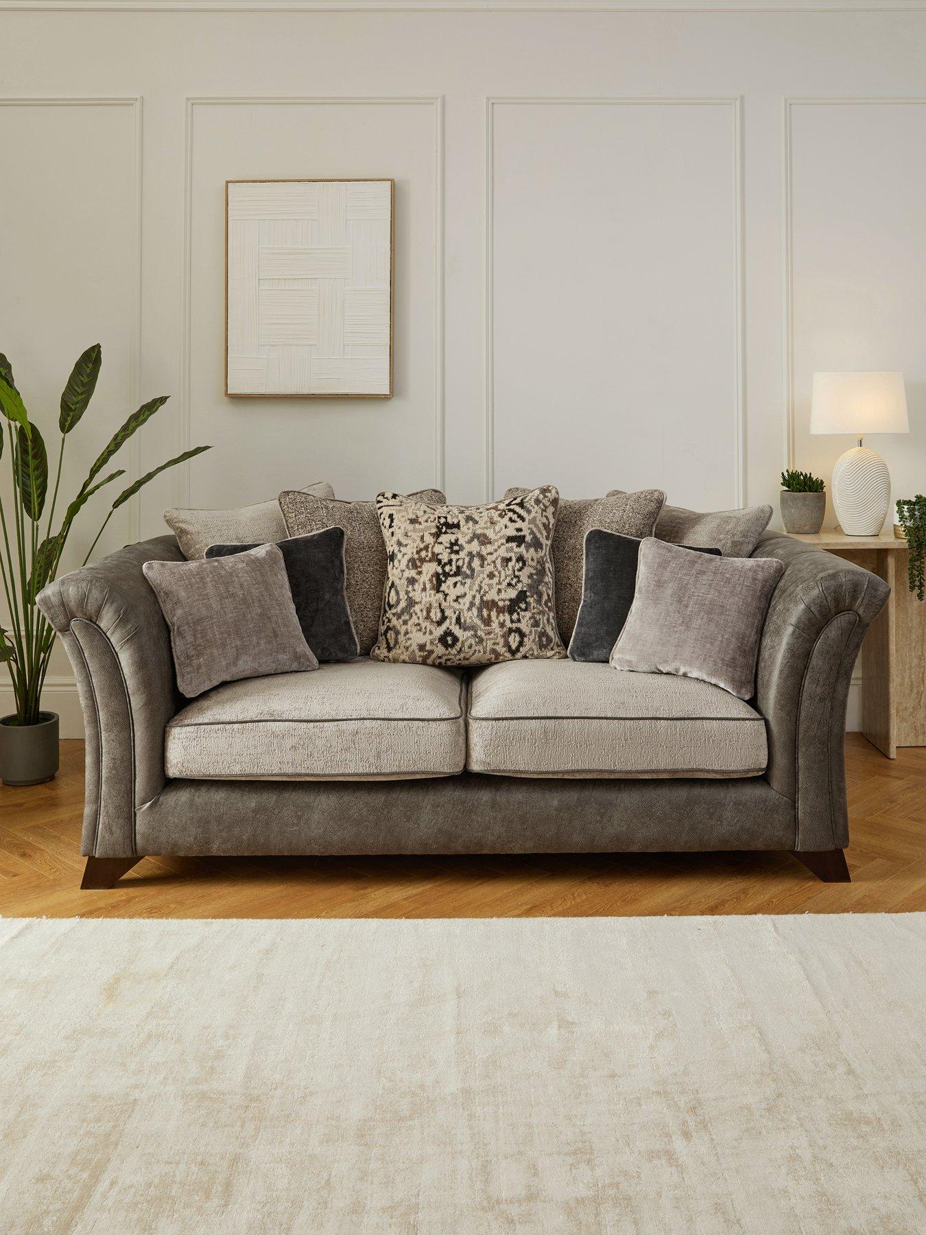 The Very Collection Regent Scatter 3 Seater Fabric Sofa - Made to Order in the UK
