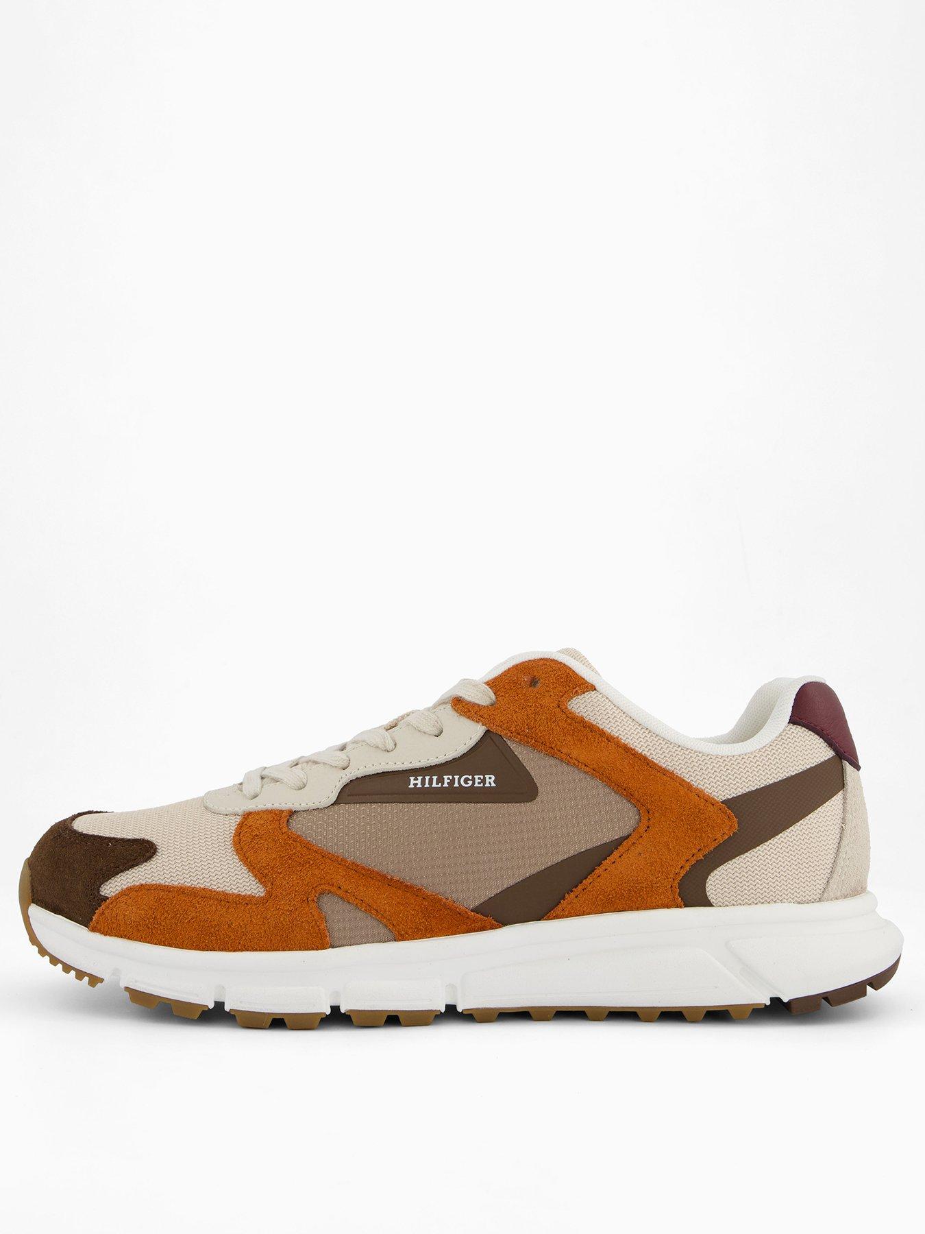 tommy-hilfiger-outdoor-runner-mix-trainers-brown