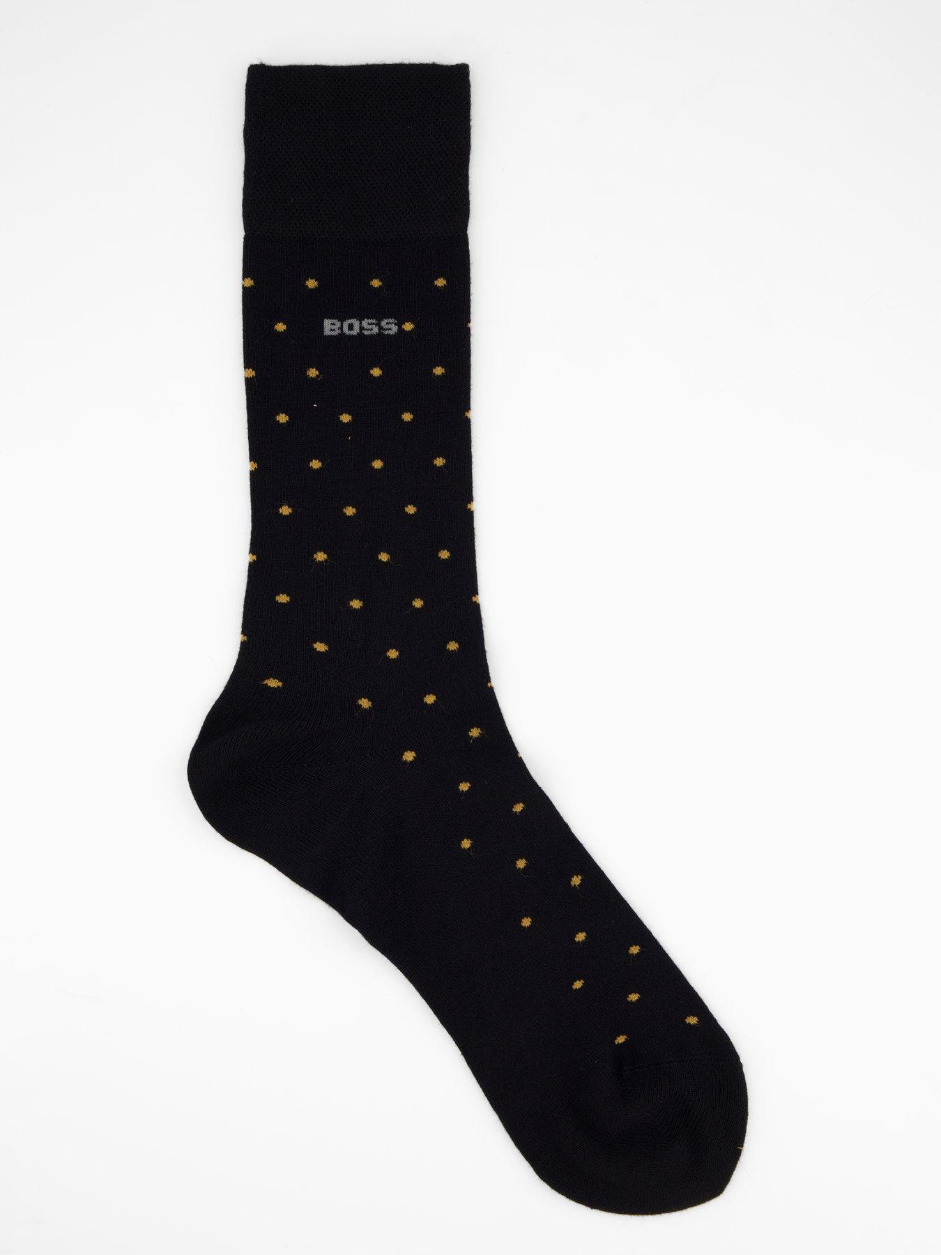 boss-bodywear-2-pack-mini-dot-bamboo-crew-socks-blackstillFront