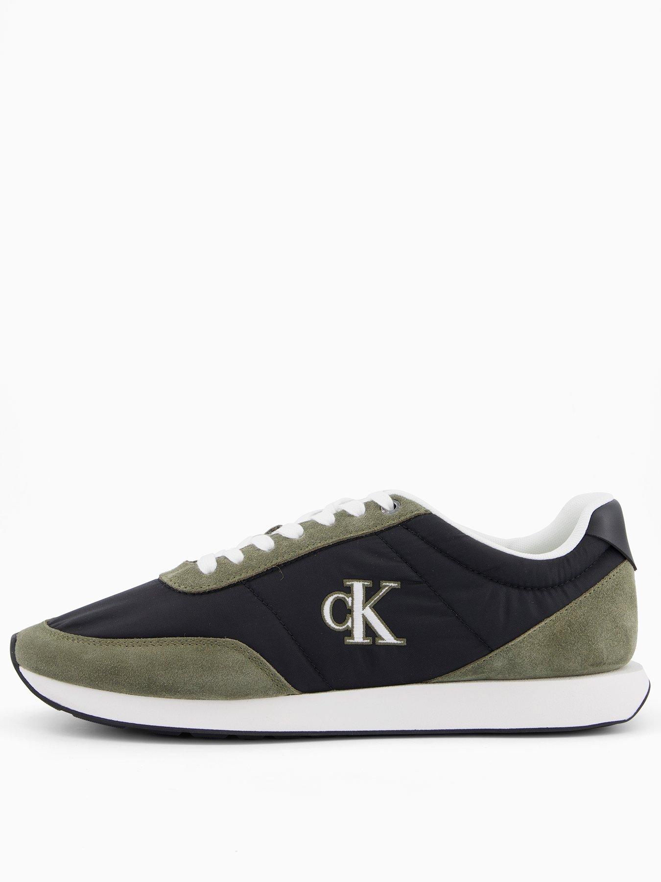calvin-klein-retro-runner-mix-mat-trainers-green-black