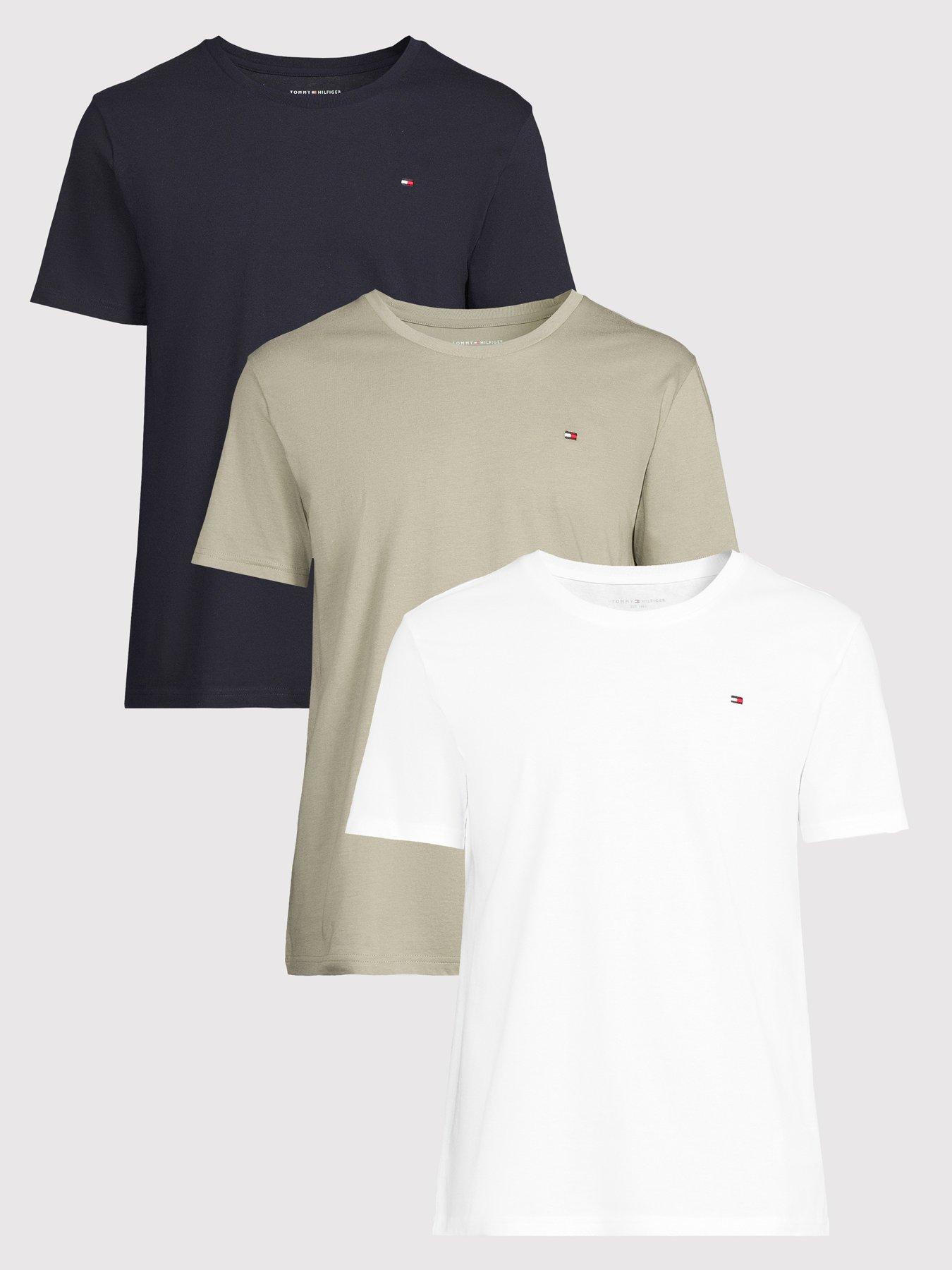 tommy-hilfiger-left-chest-flag-logo-3-pack-loungewear-t-shirt-assortedfront