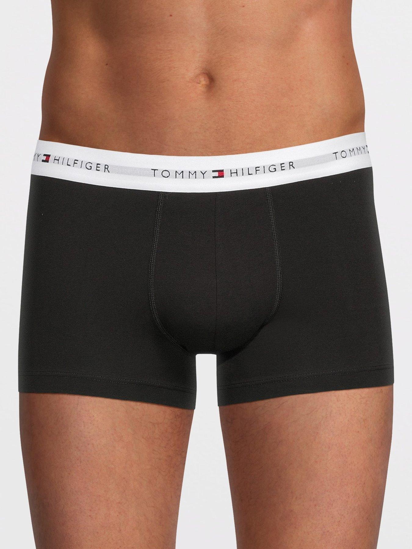 Image 2 of 3 of Tommy Hilfiger 5 Pack Signature Cotton Trunks - Black