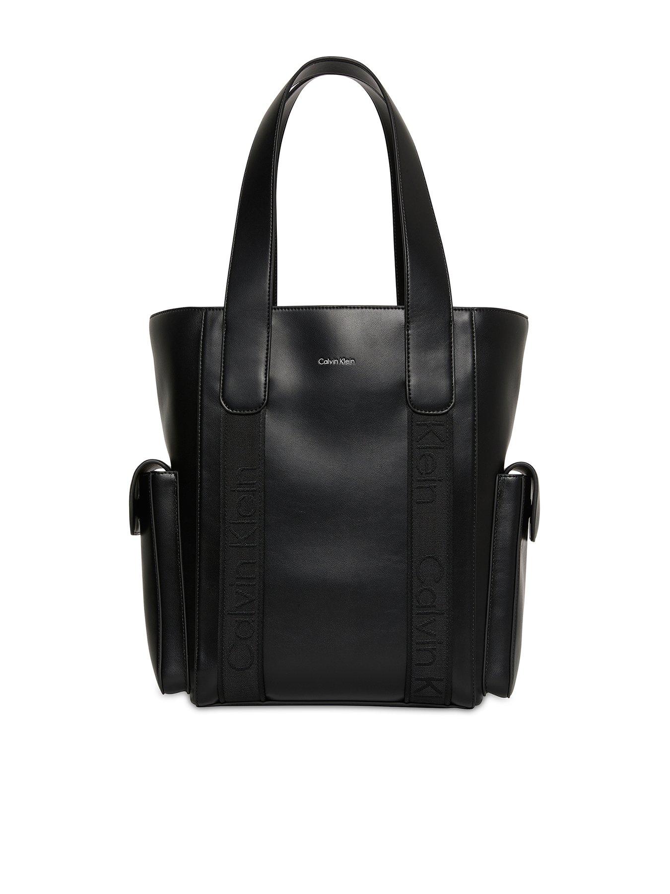 Calvin Klein Webbing Strap Tote Bag - Black