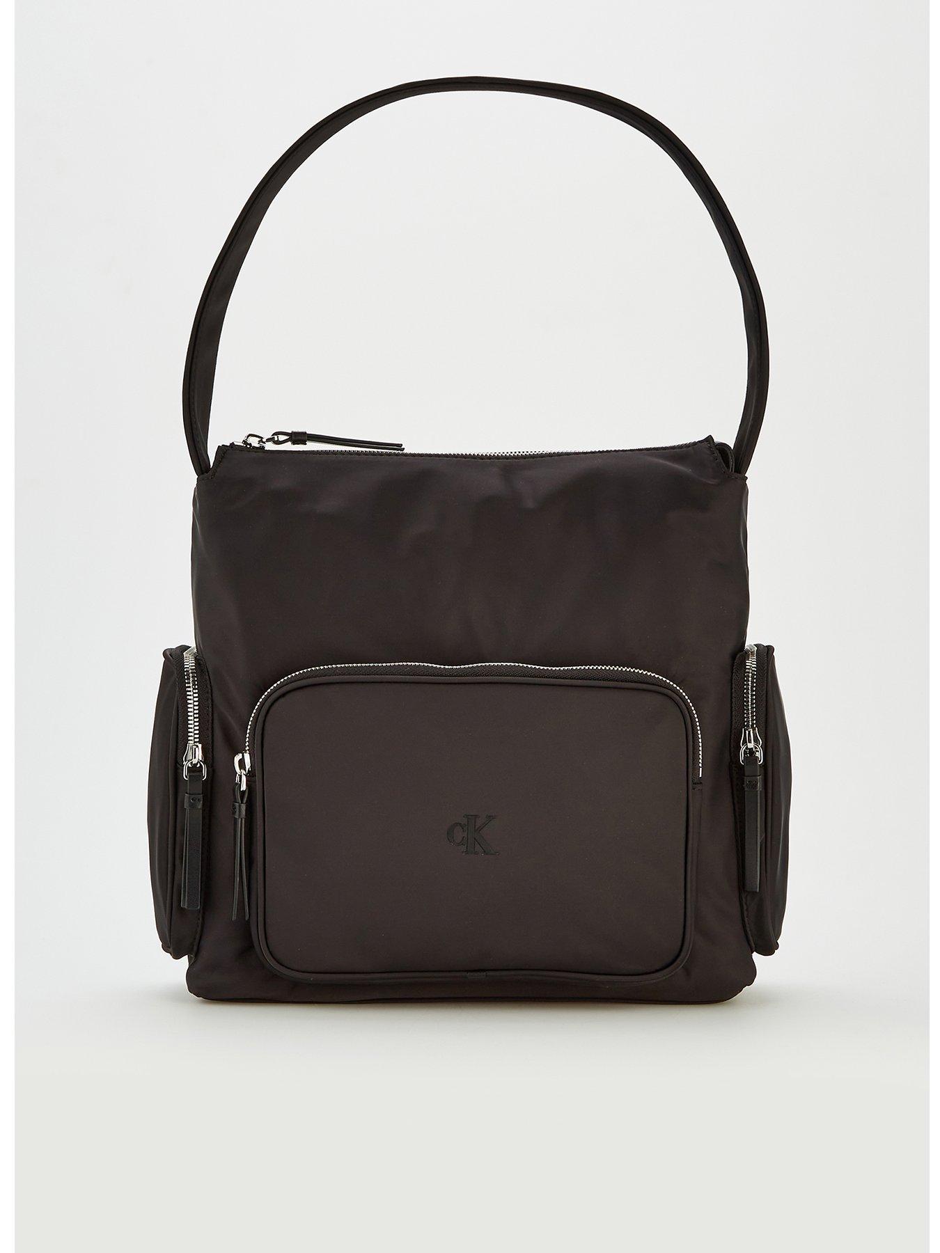 calvin-klein-nylon-satchel-withnbspside-pockets-black