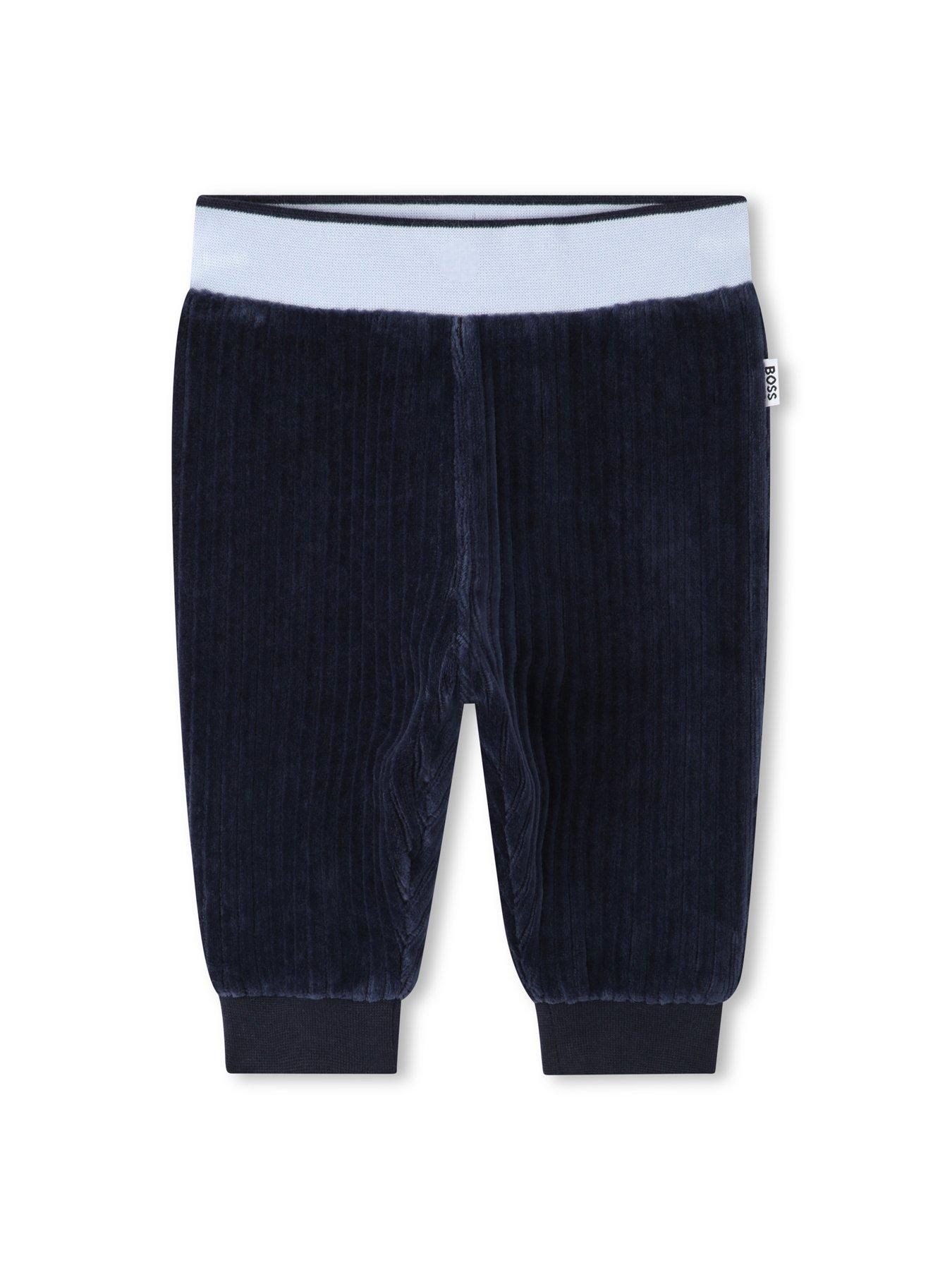 Image 5 of 6 of BOSS Newborn Baby Boys Boxed 2 Piece Jog Set - Navy