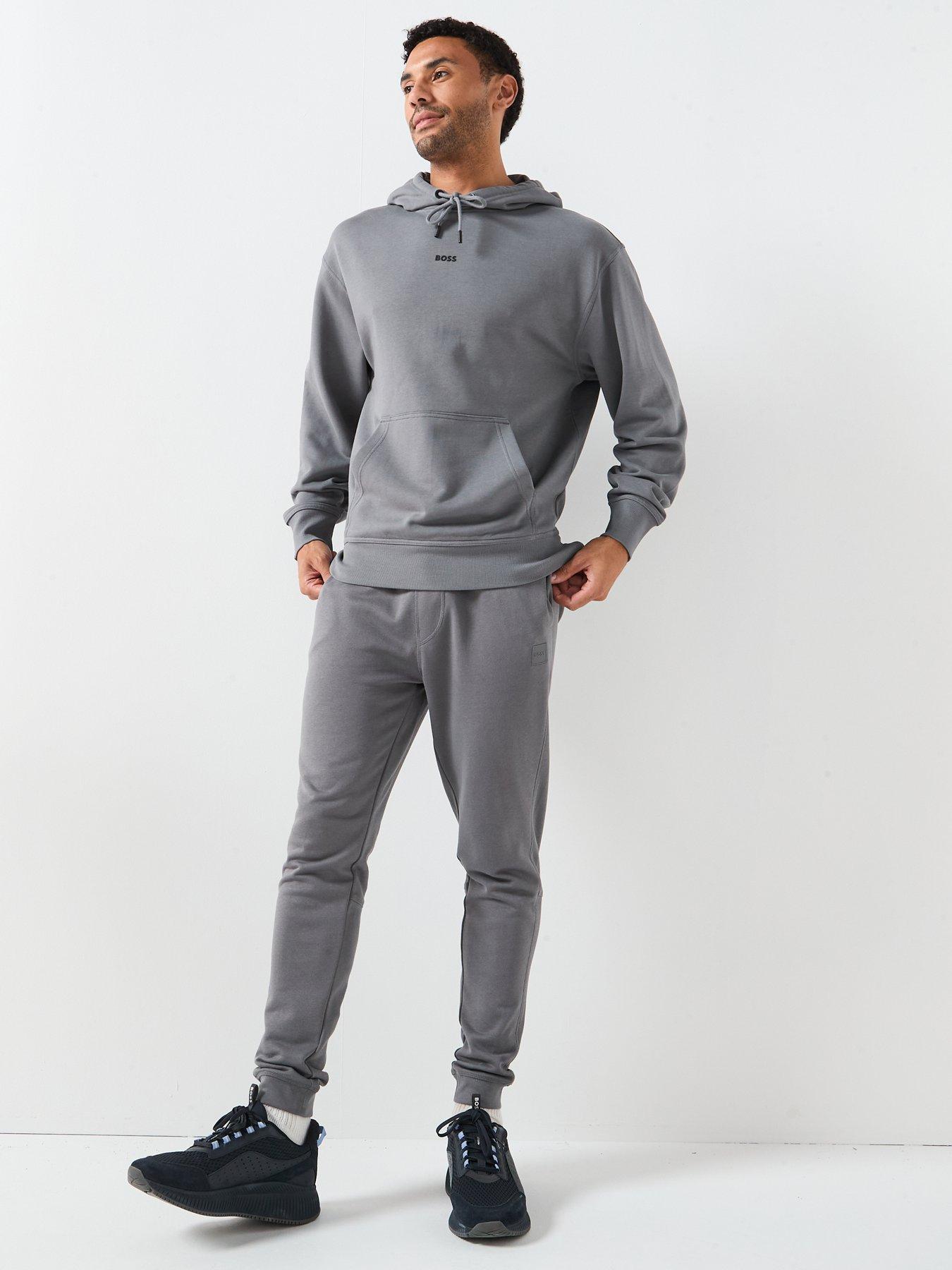 Image 3 of 6 of BOSS Sestart Regular Fit Cuff Joggers - Light Grey