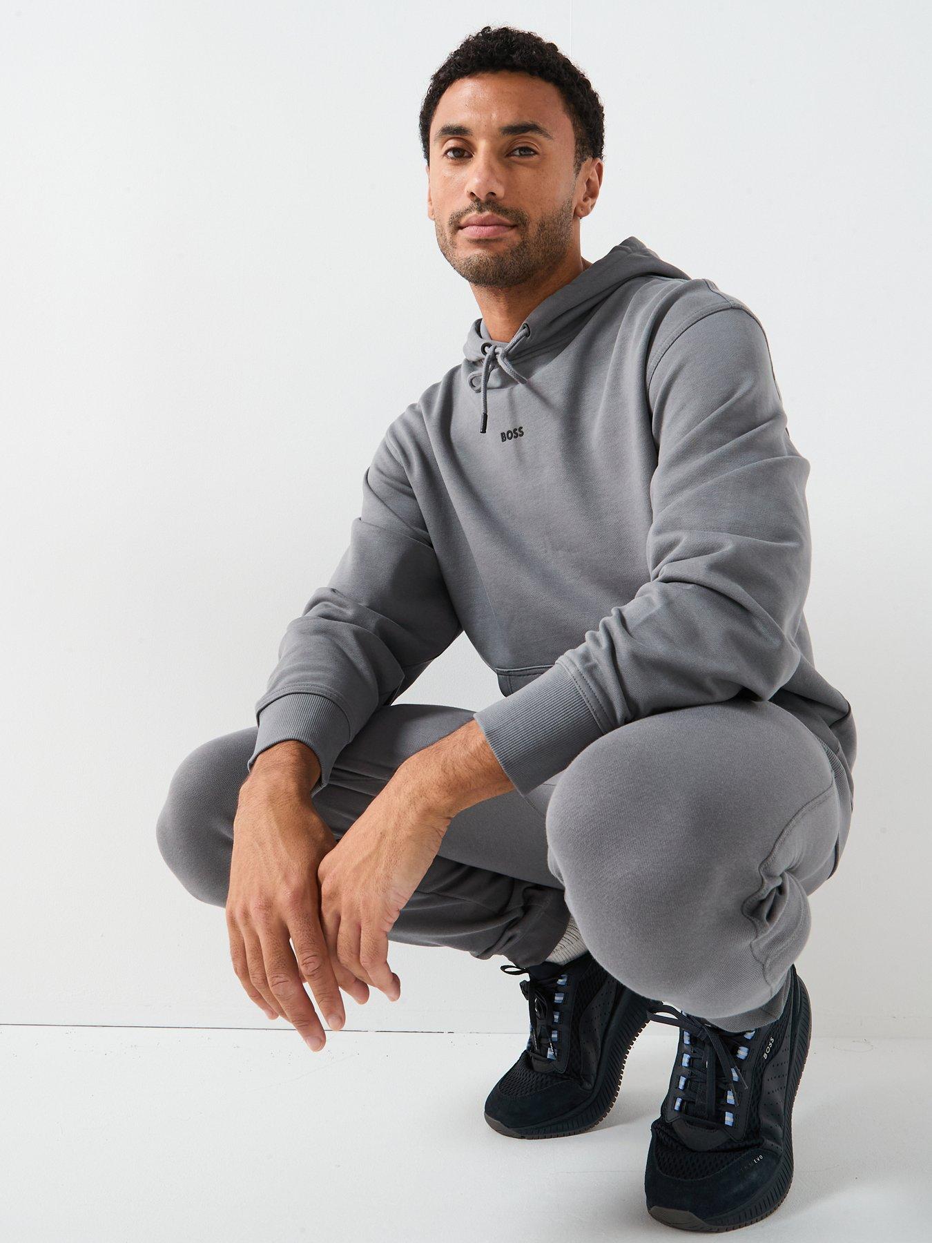 Image 6 of 6 of BOSS Sestart Regular Fit Cuff Joggers - Light Grey