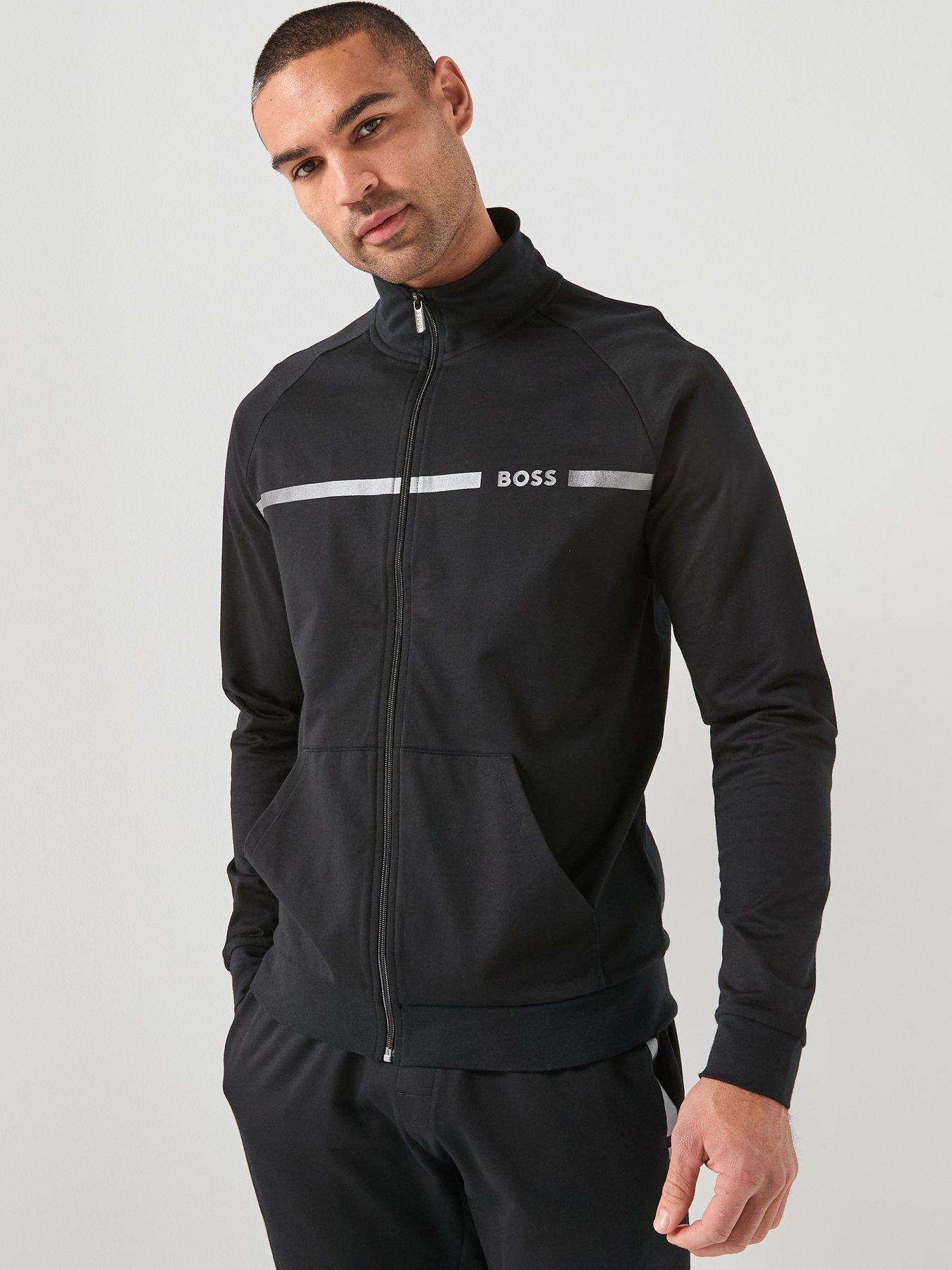 Image 1 of 5 of BOSS Bodywear Authentic Track Top - Black