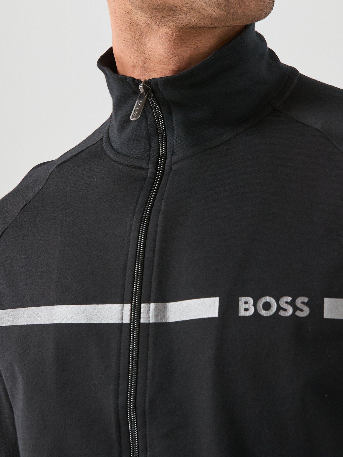 Image 4 of 5 of BOSS Bodywear Authentic Track Top - Black