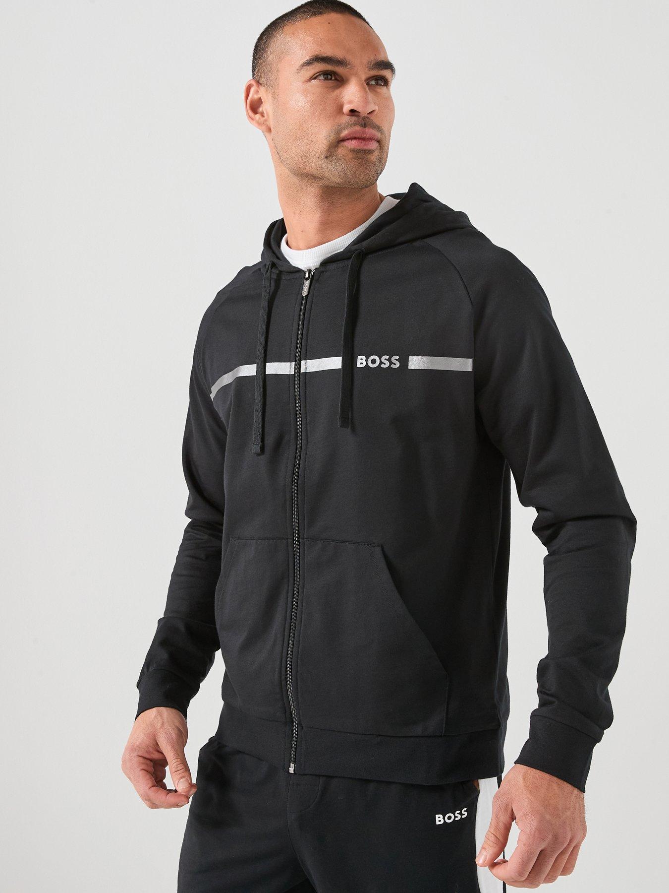 BOSS Bodywear Authentic Zip Hoodie - Black