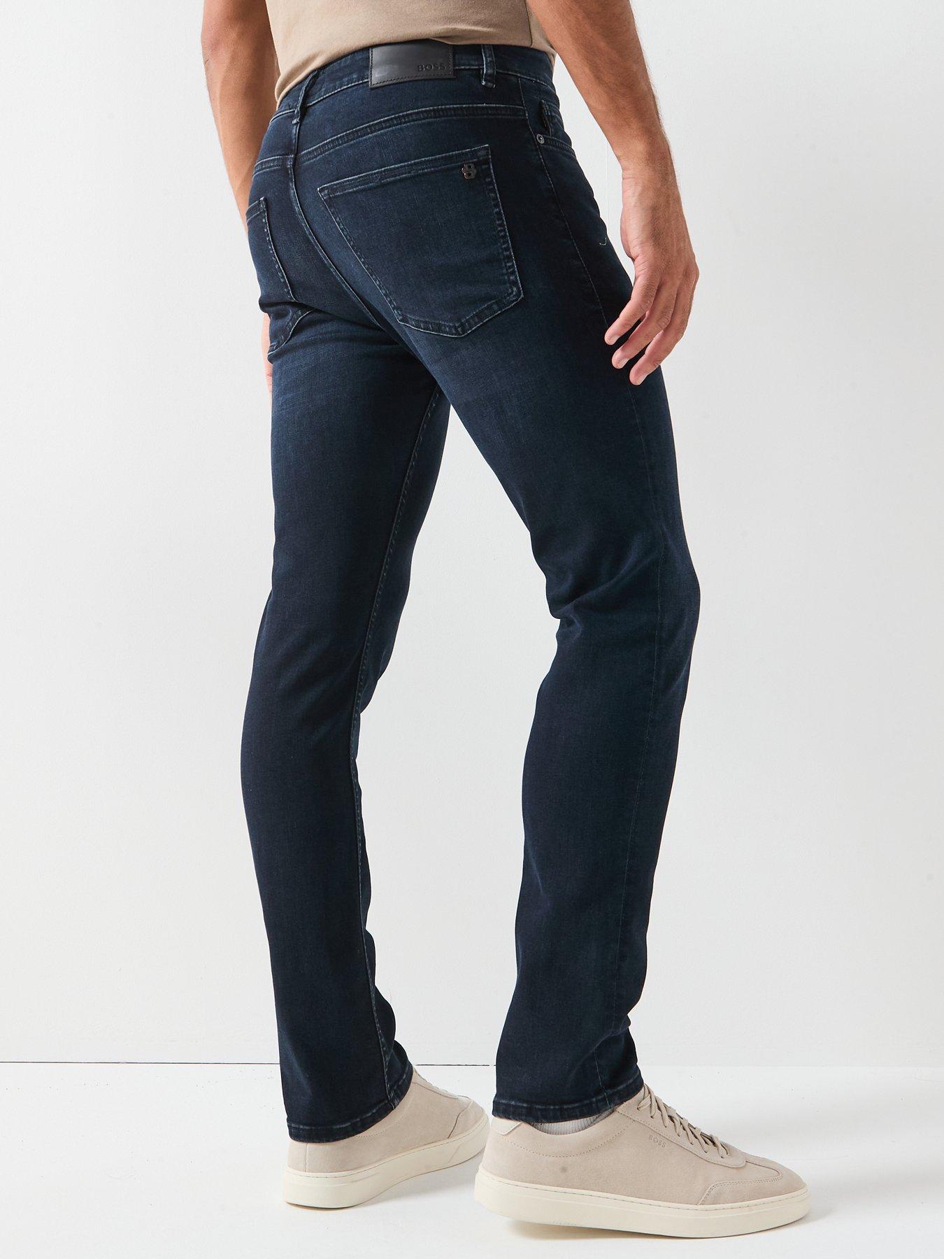 Image 2 of 5 of BOSS Delaware Soft Motion Slim Fit Jeans - Black