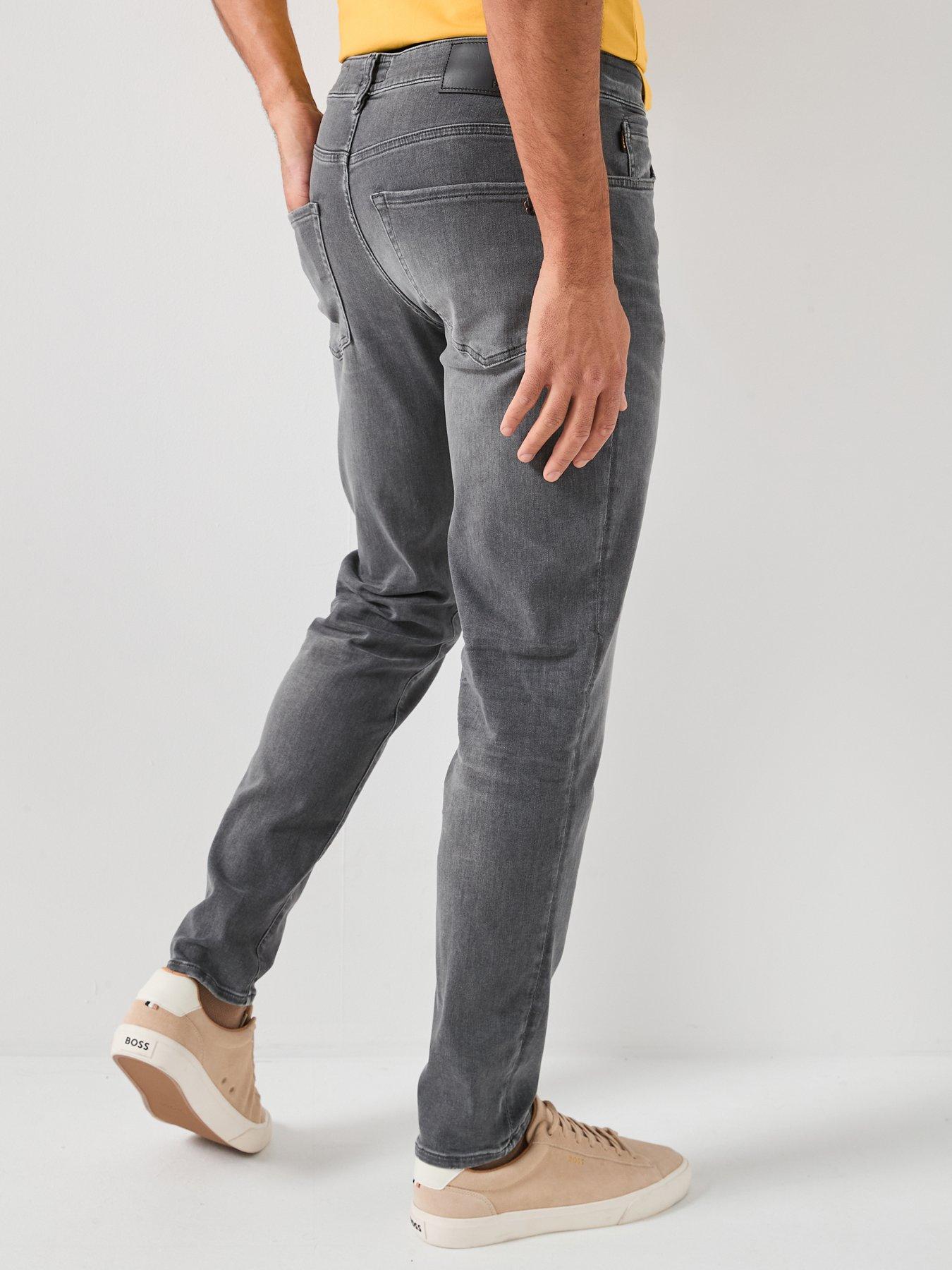 Image 2 of 5 of BOSS Onyx Tapered Fit Jeans - Grey