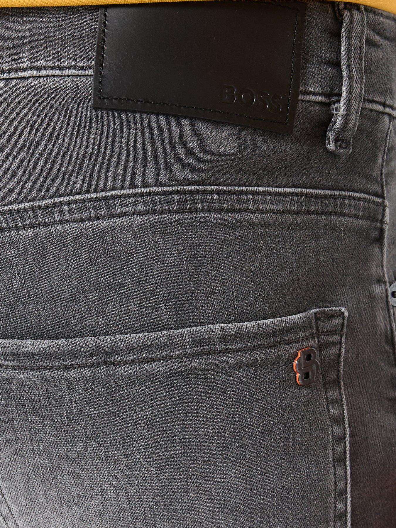 Image 4 of 5 of BOSS Onyx Tapered Fit Jeans - Grey