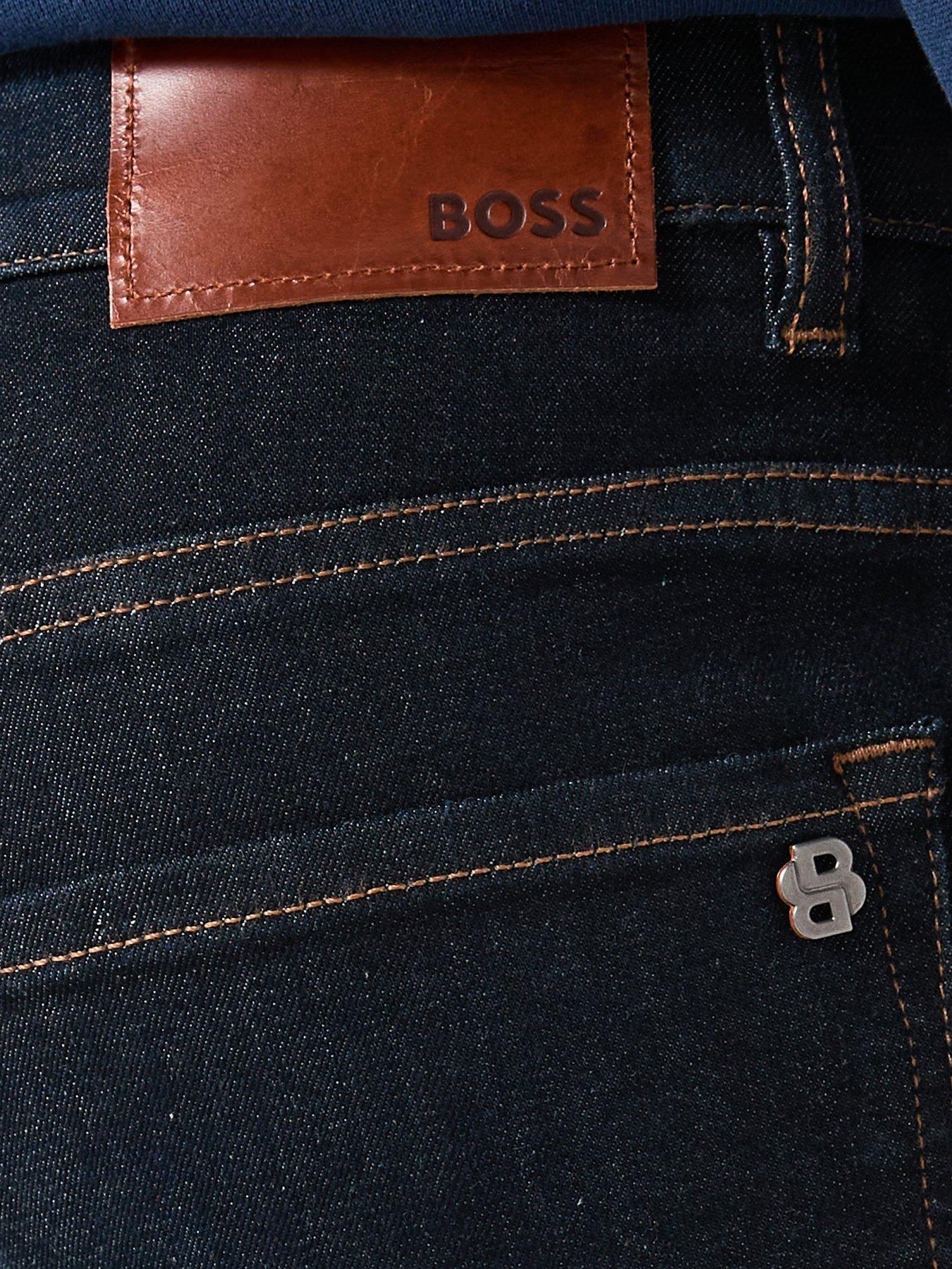 Image 4 of 5 of BOSS Maine Soft Motion Regular Fit Jeans - Indigo