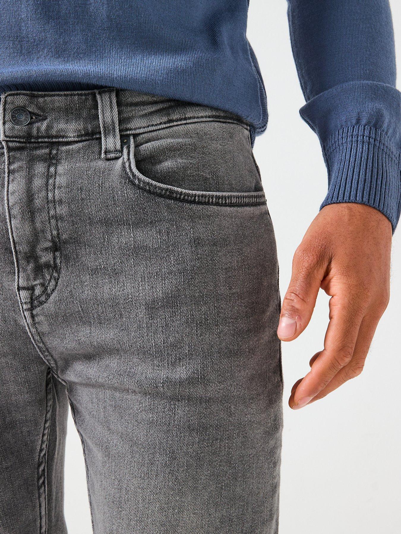 Image 4 of 6 of BOSS Boss Delaware Soft Motion Slim Fit Jeans - Grey