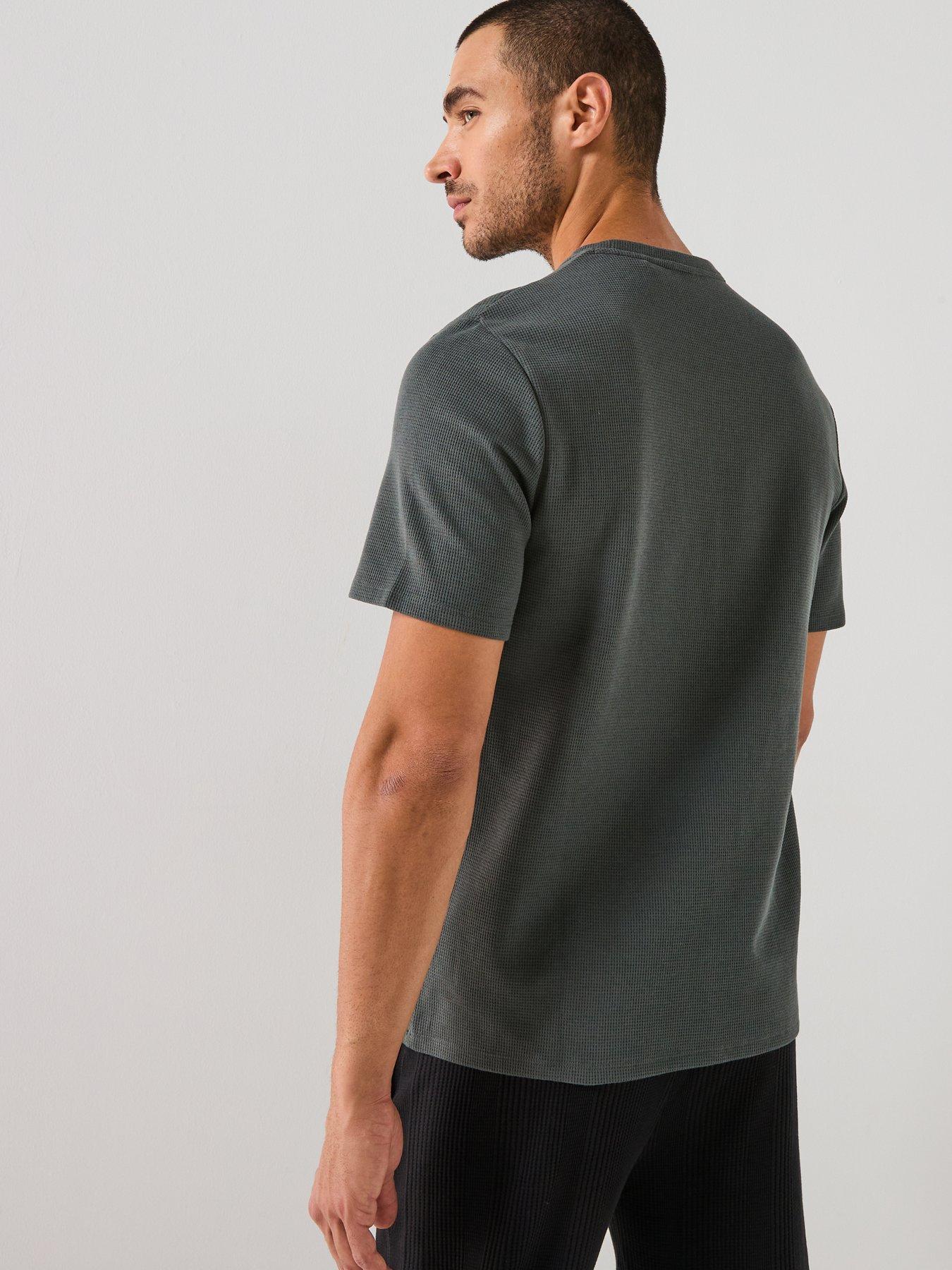 boss-loungewear-waffle-t-shirt-greystillFront