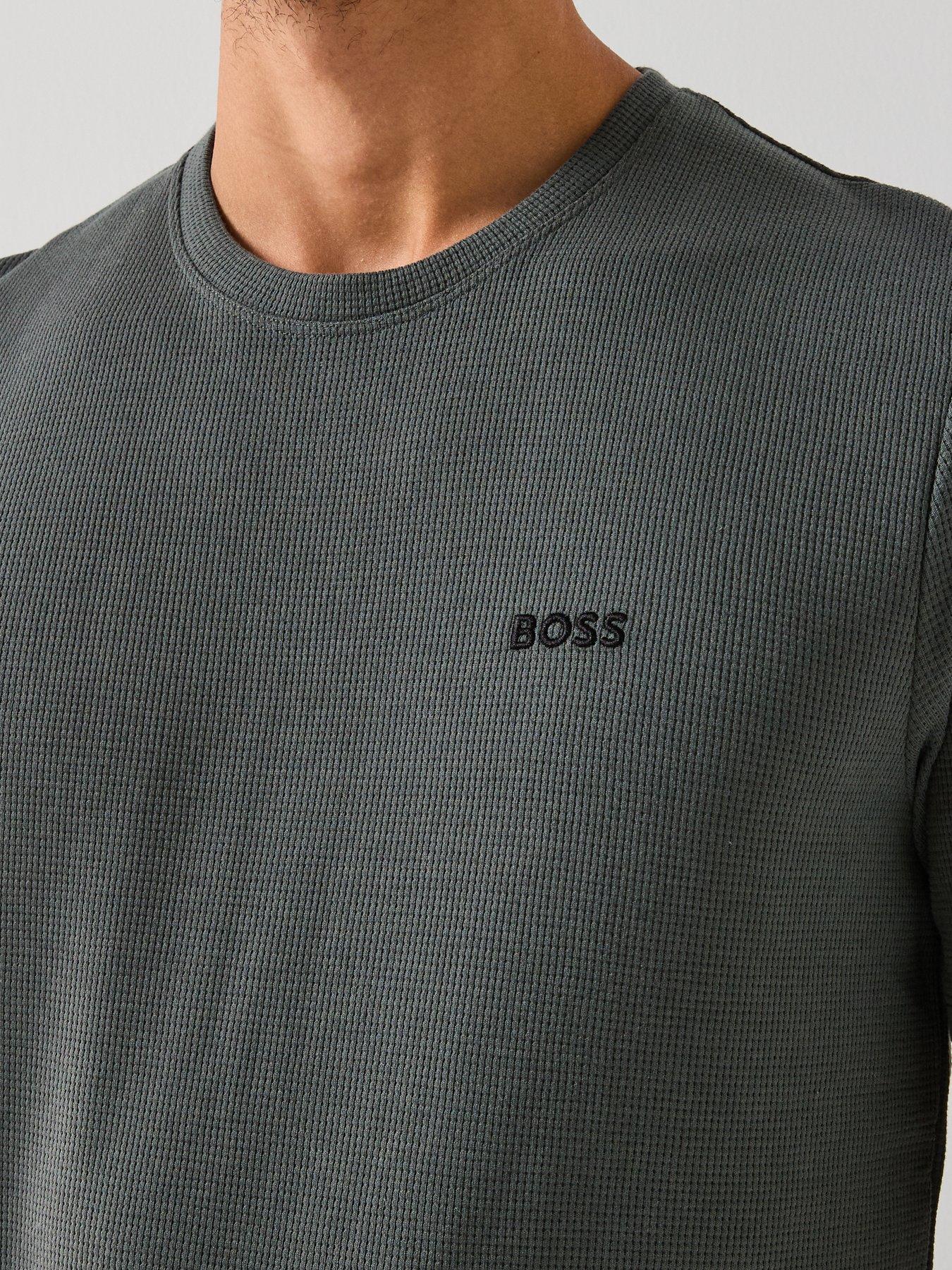 boss-loungewear-waffle-t-shirt-greyoutfit