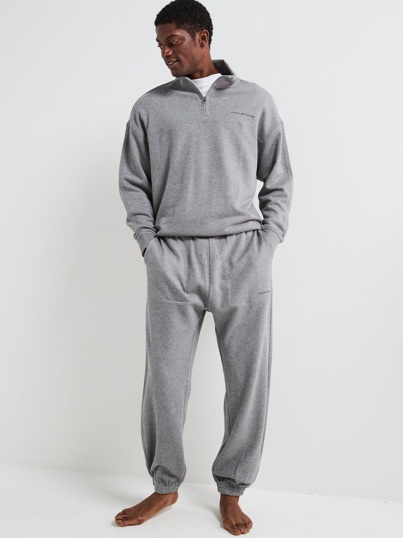 Image 5 of 5 of Tommy Hilfiger Loungewear Original Quarter Zip Sweat - Grey