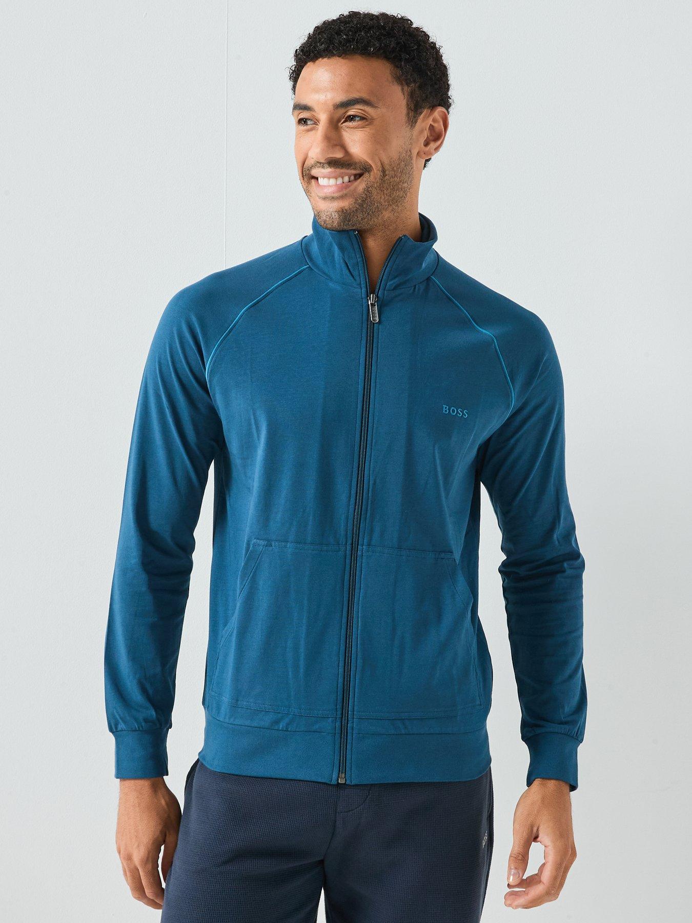 BOSS Bodywear Mix  &  Match Lounge Track Top - Blue