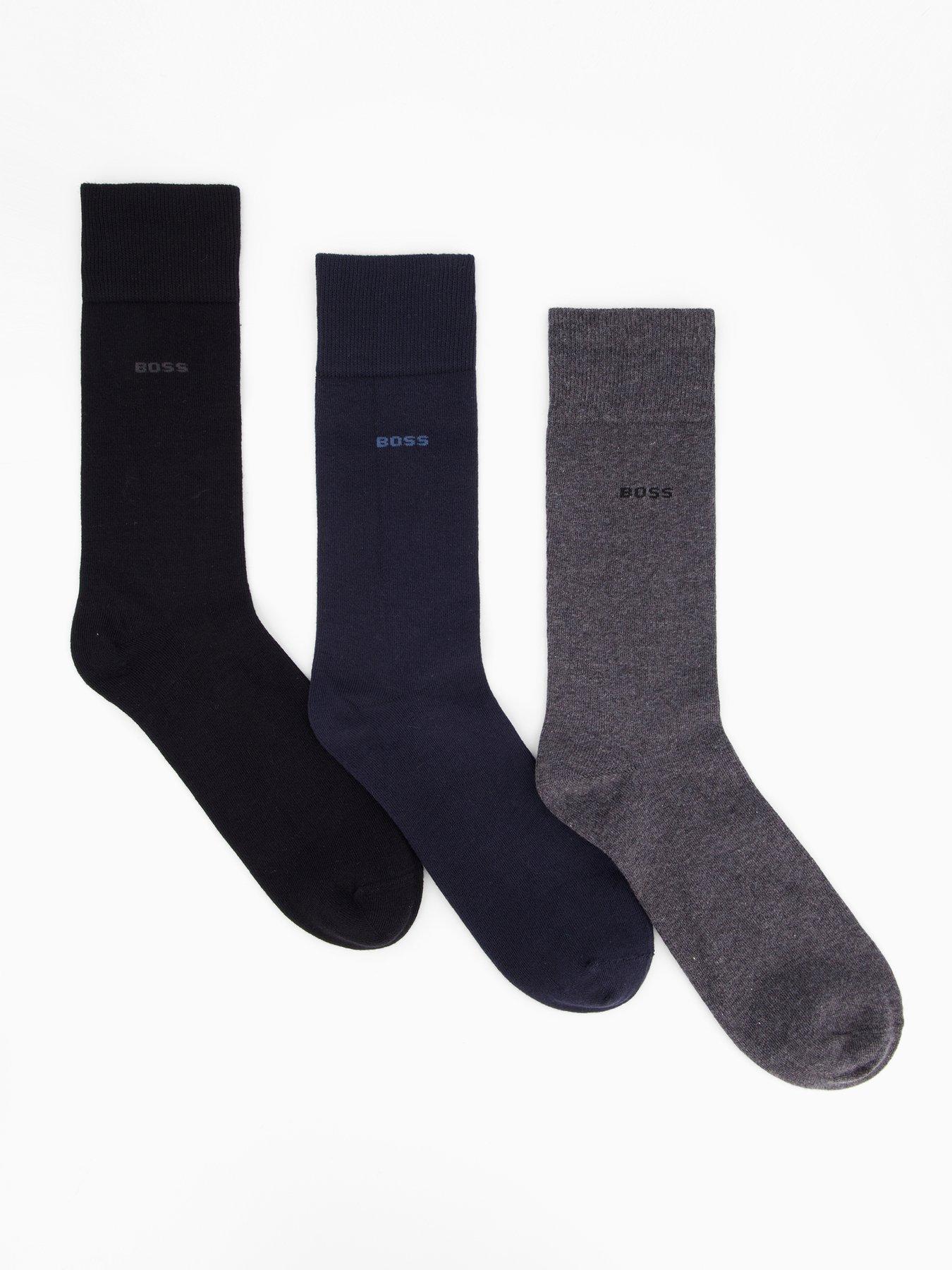 BOSS Bodywear 3 Pack Crew Sock Gift Set - Multi