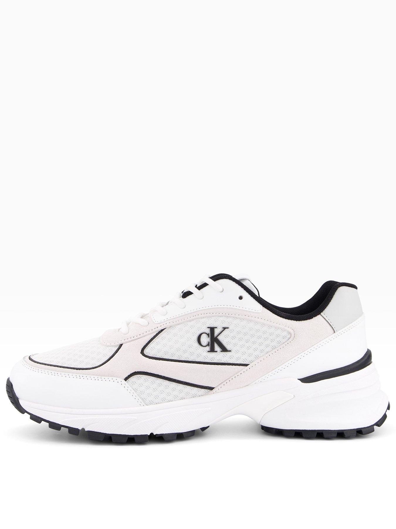 Calvin Klein Hike Runner Mesh Mix Trainers - White