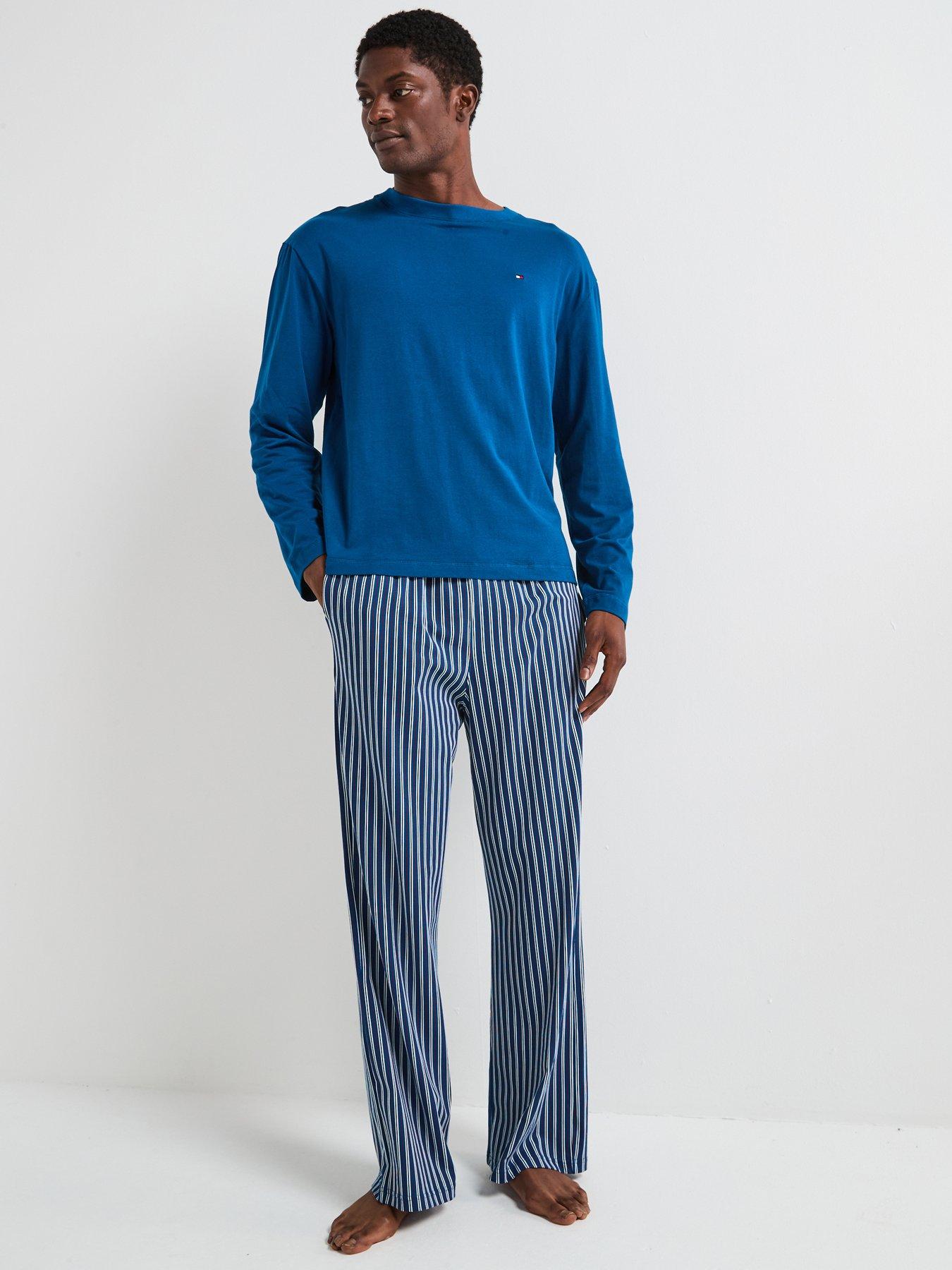 tommy-hilfiger-loungewear-original-jersey-pyjama-set-blue