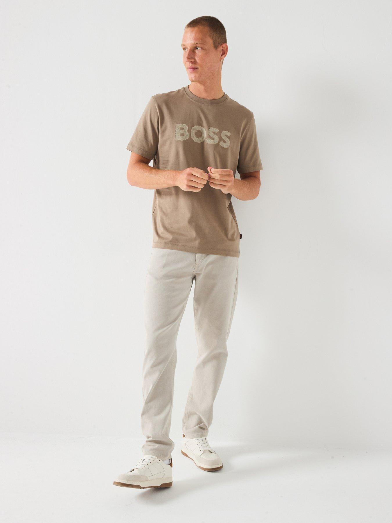 boss-logo-t-shirt-dark-beigeback