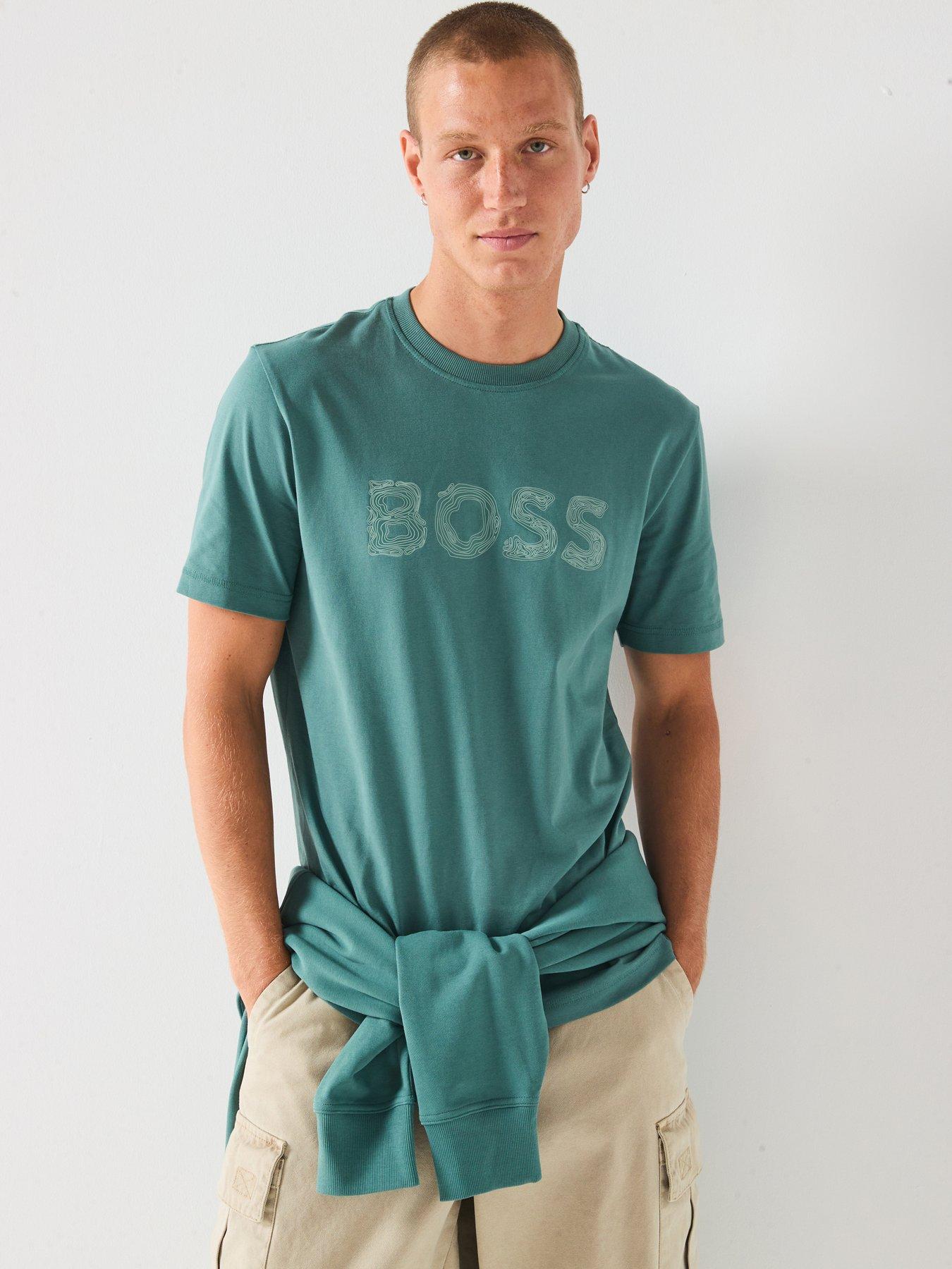Image 1 of 5 of BOSS Logo T-Shirt - Green