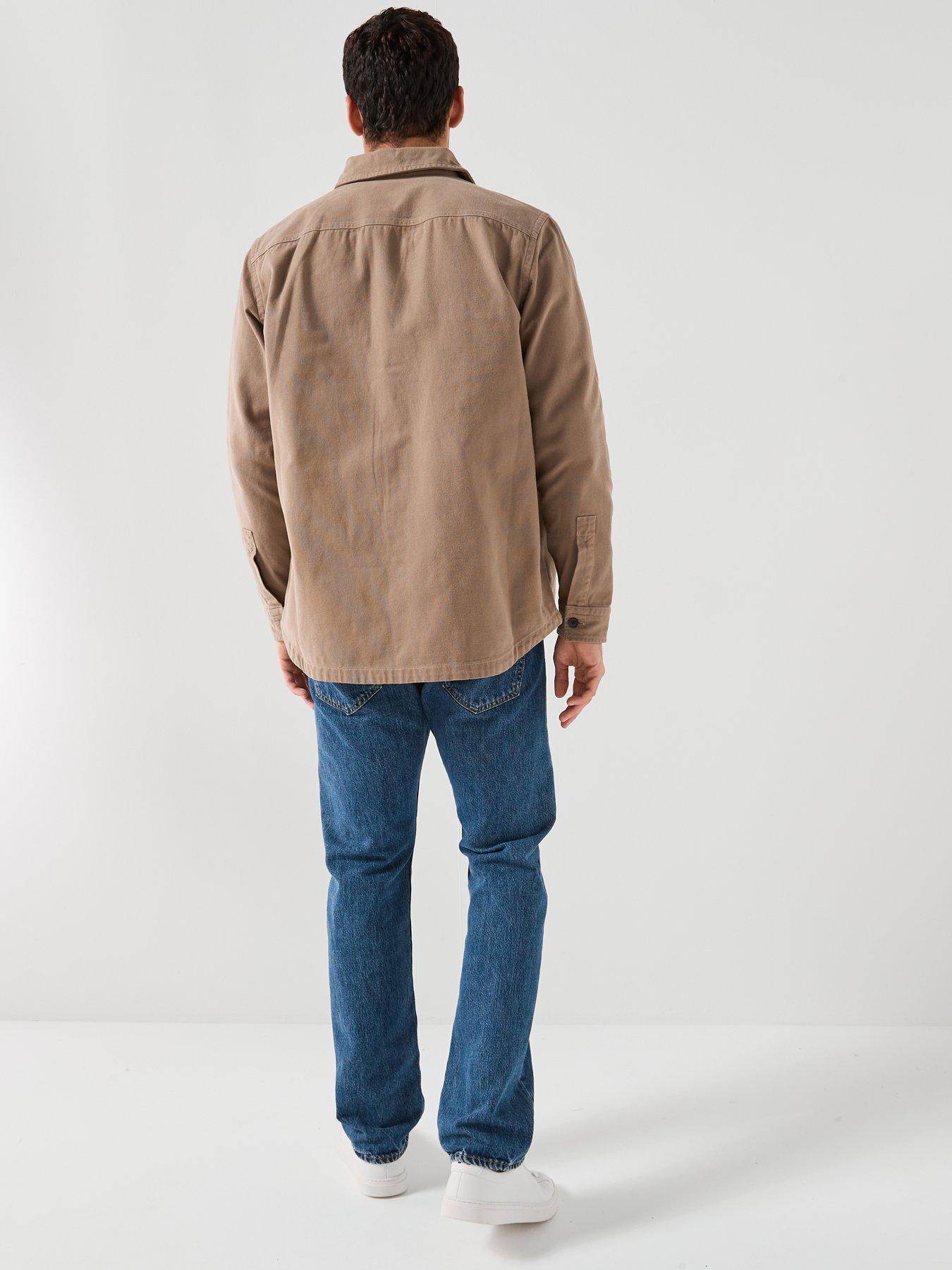 boss-oversize-fit-garment-dye-overshirt-dark-beigeback