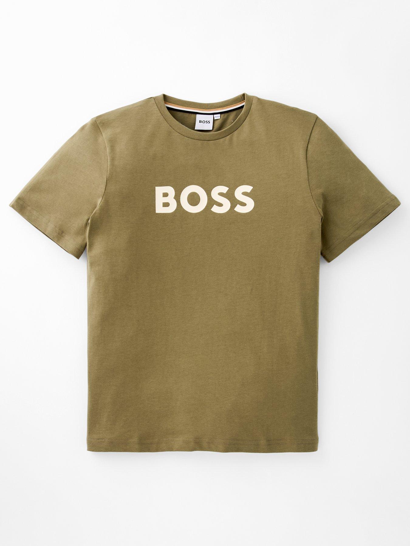 boss-boys-short-sleeve-large-logo-t-shirt-khaki