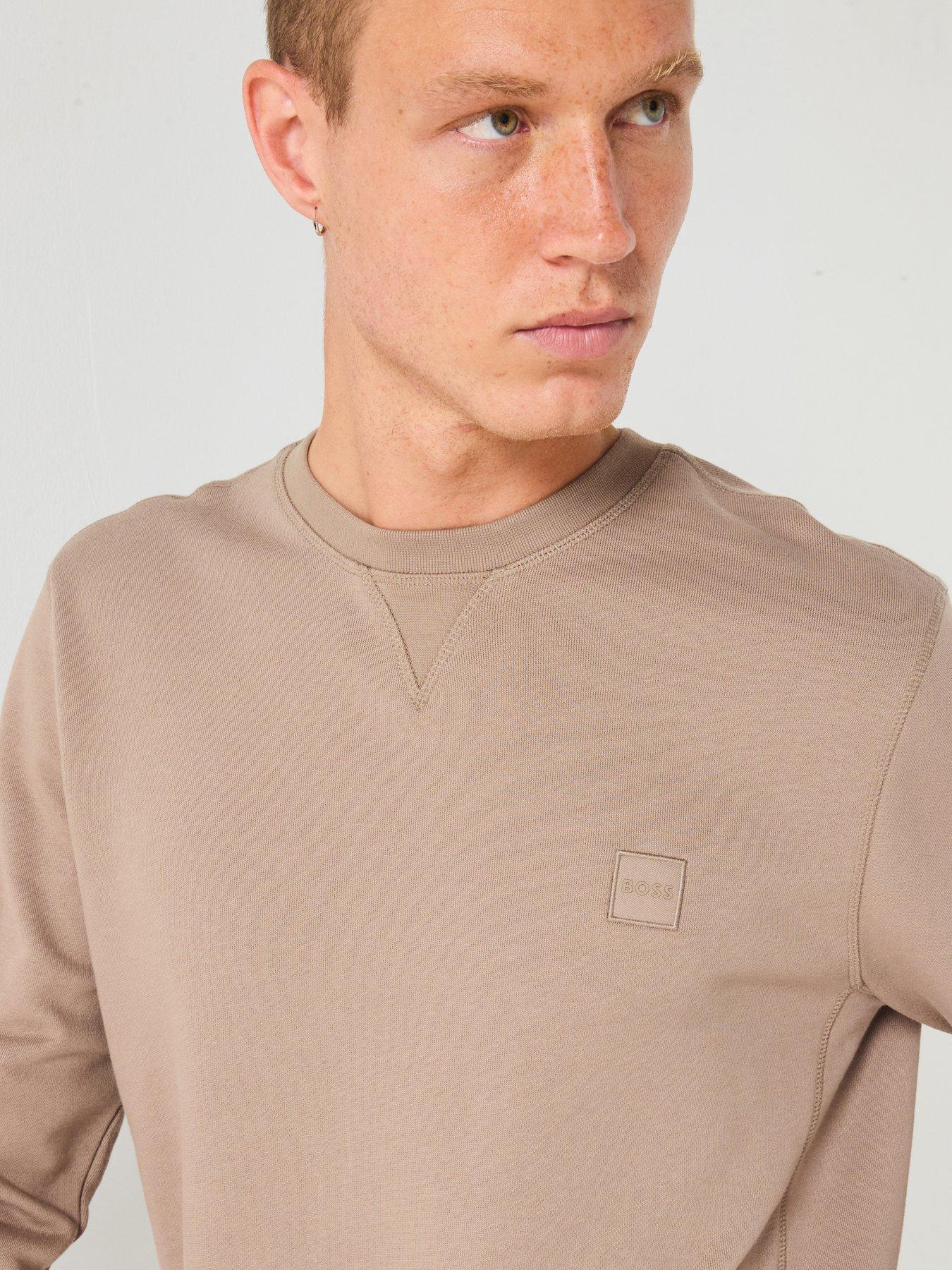 boss-westart-regular-fit-crew-sweat-dark-beigeoutfit