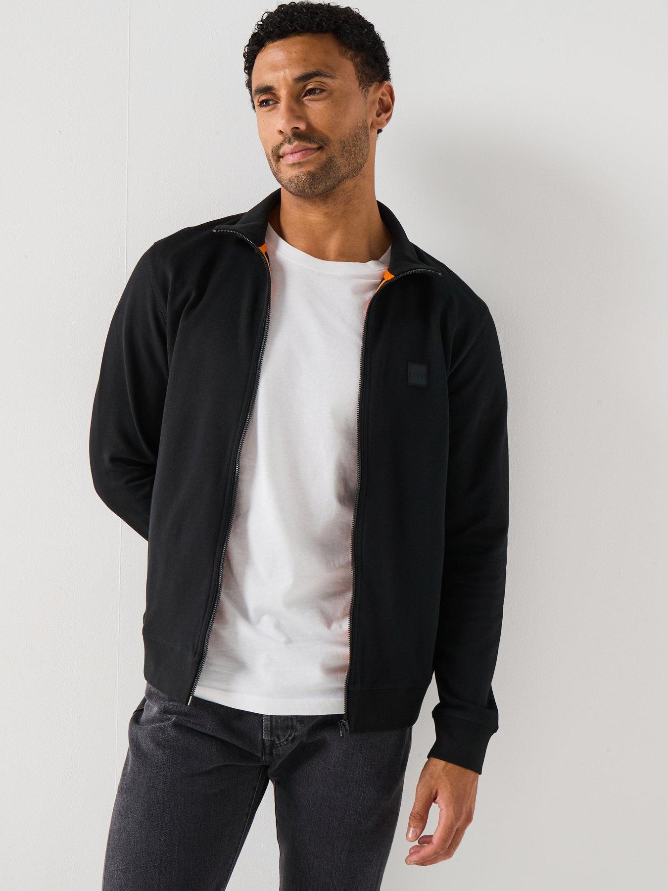 BOSS Zestart Full Zip Sweatshirt - Black
