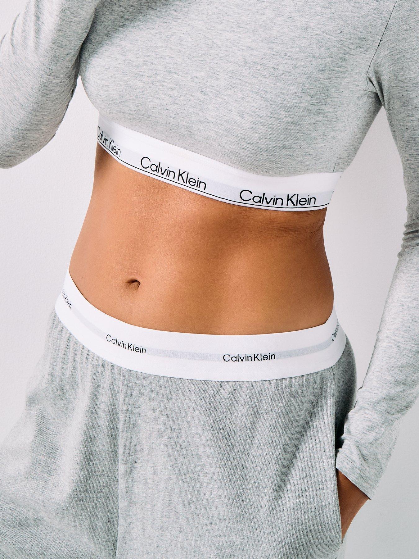 Image 4 of 5 of Calvin Klein Logo Jersey Pant - Grey