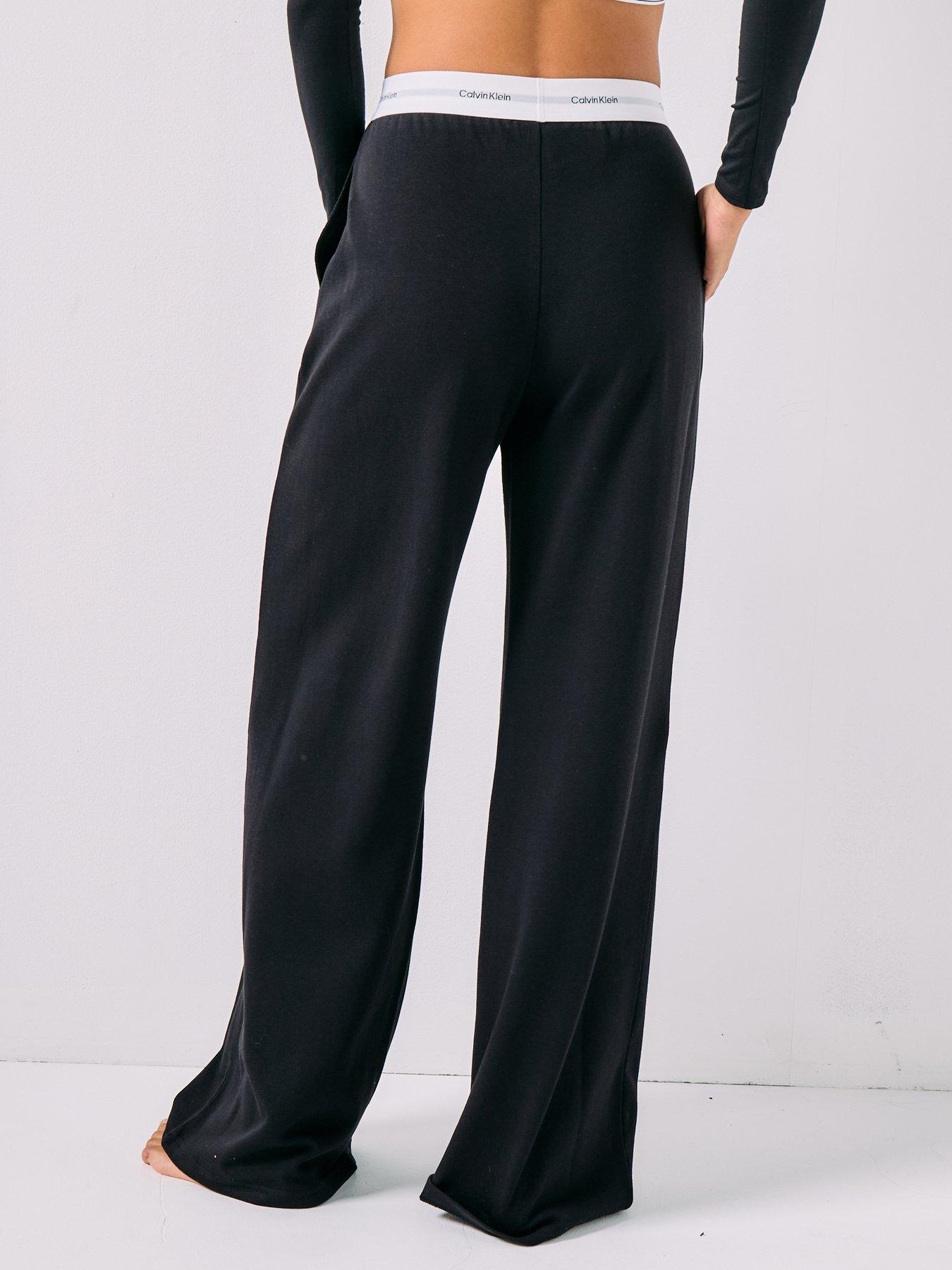 calvin-klein-logo-jersey-pant-blackstillFront