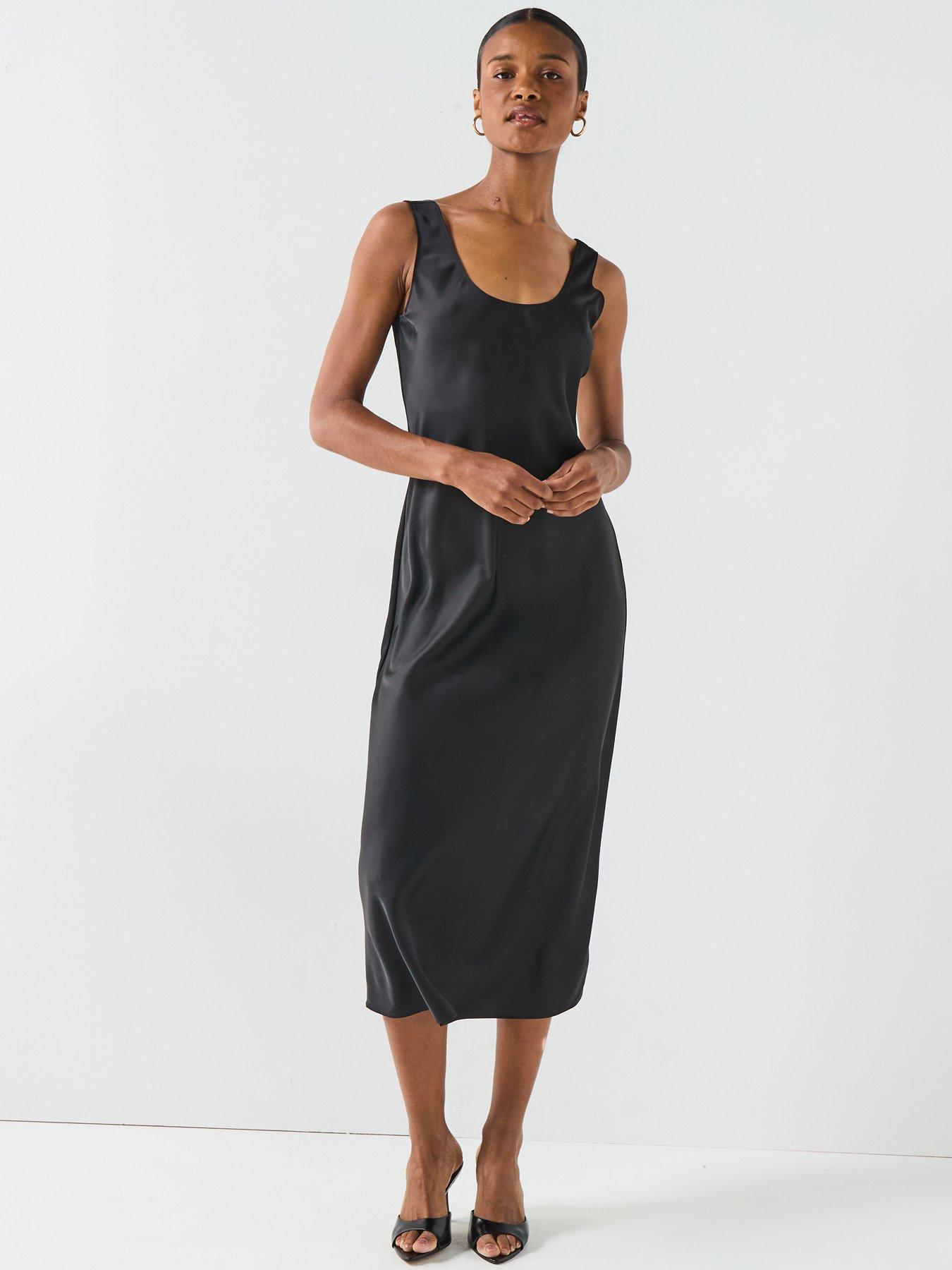 calvin klein satin midi dress CALVIN KLEIN COLLECTION Fia satin midi dress