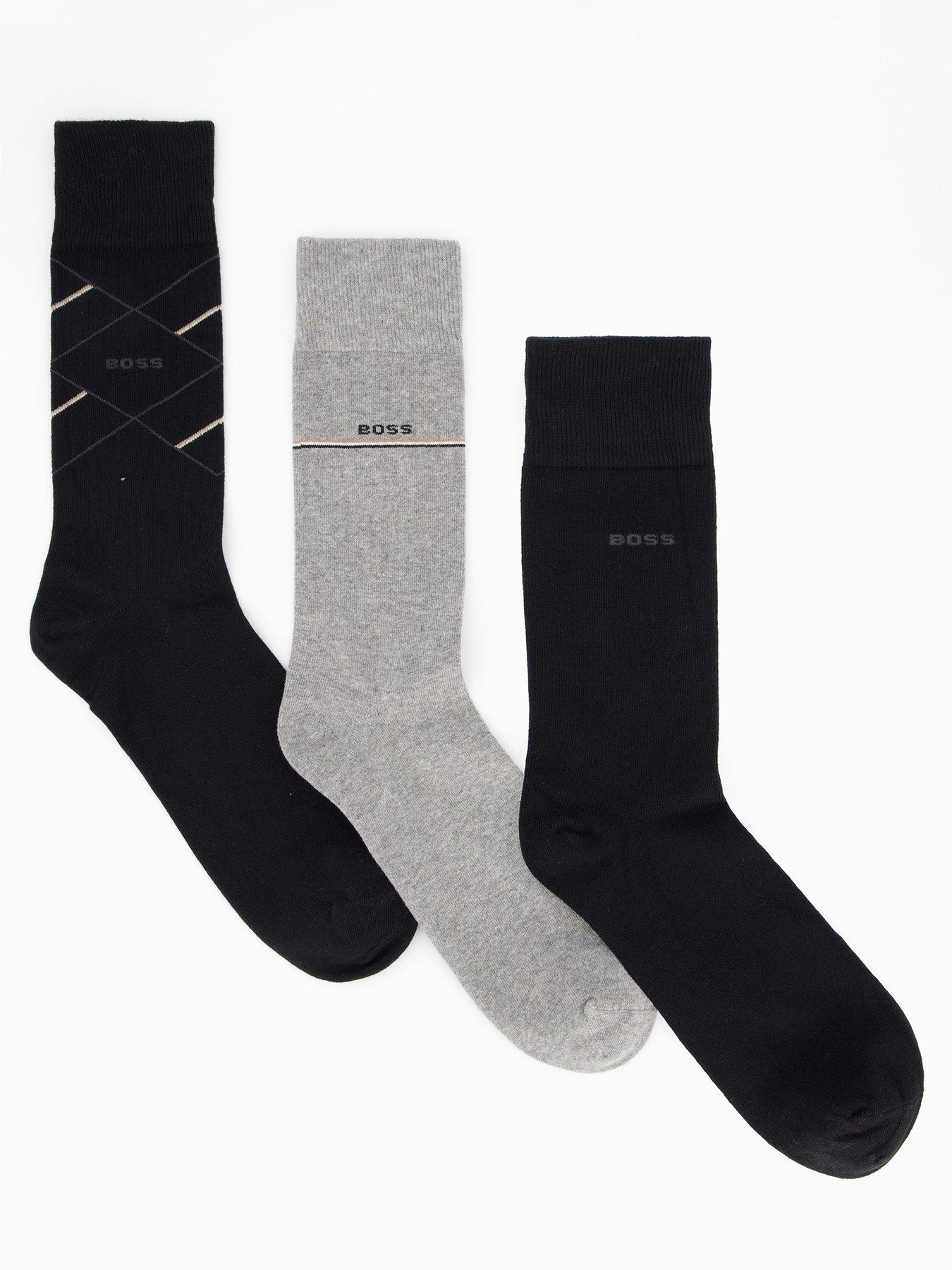 boss-bodywear-3-pack-argyle-crew-sock-gift-set-black