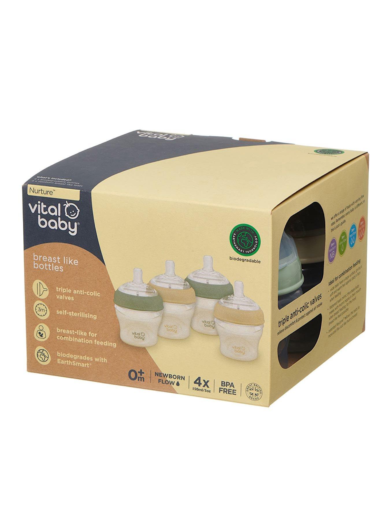Vital Baby Vital Baby Breast Like Feeding Bottle 150ml 4pk