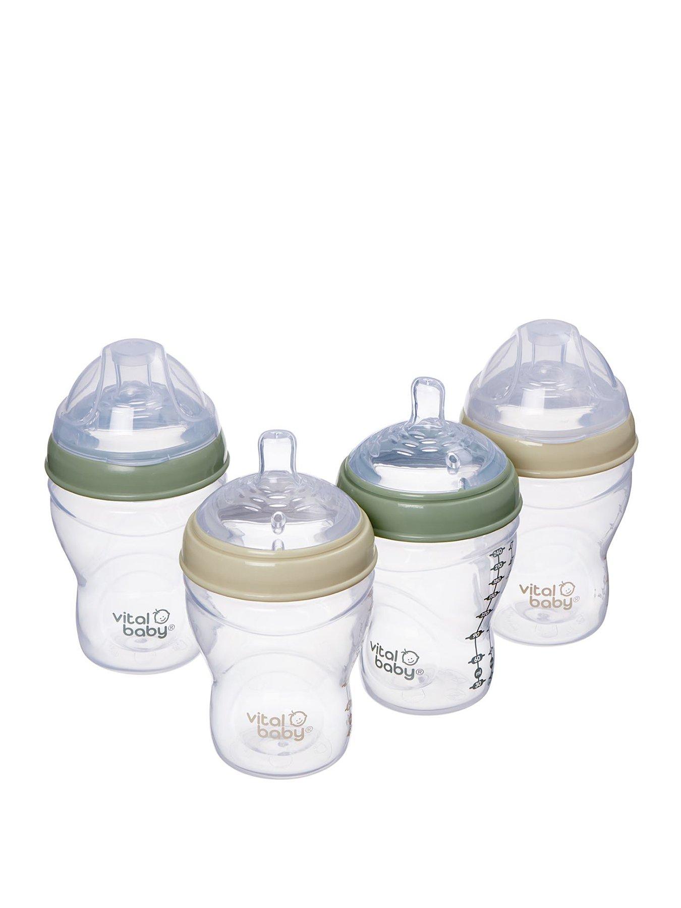 undefined Vital Baby Breast Like Feeding Bottle 240ml 4pk