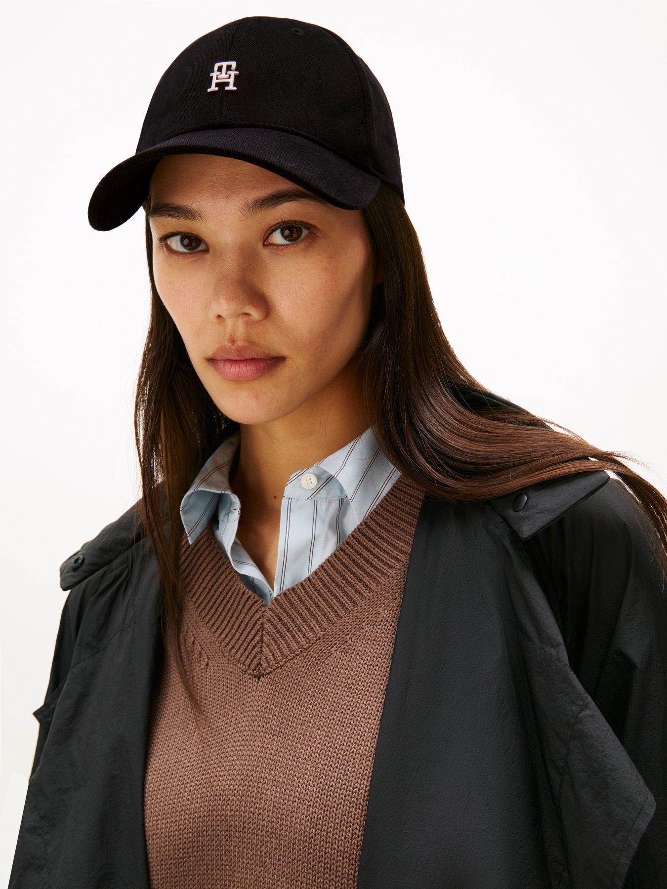 Image 2 of 4 of Tommy Hilfiger Chic Monogram Baseball Cap - Black