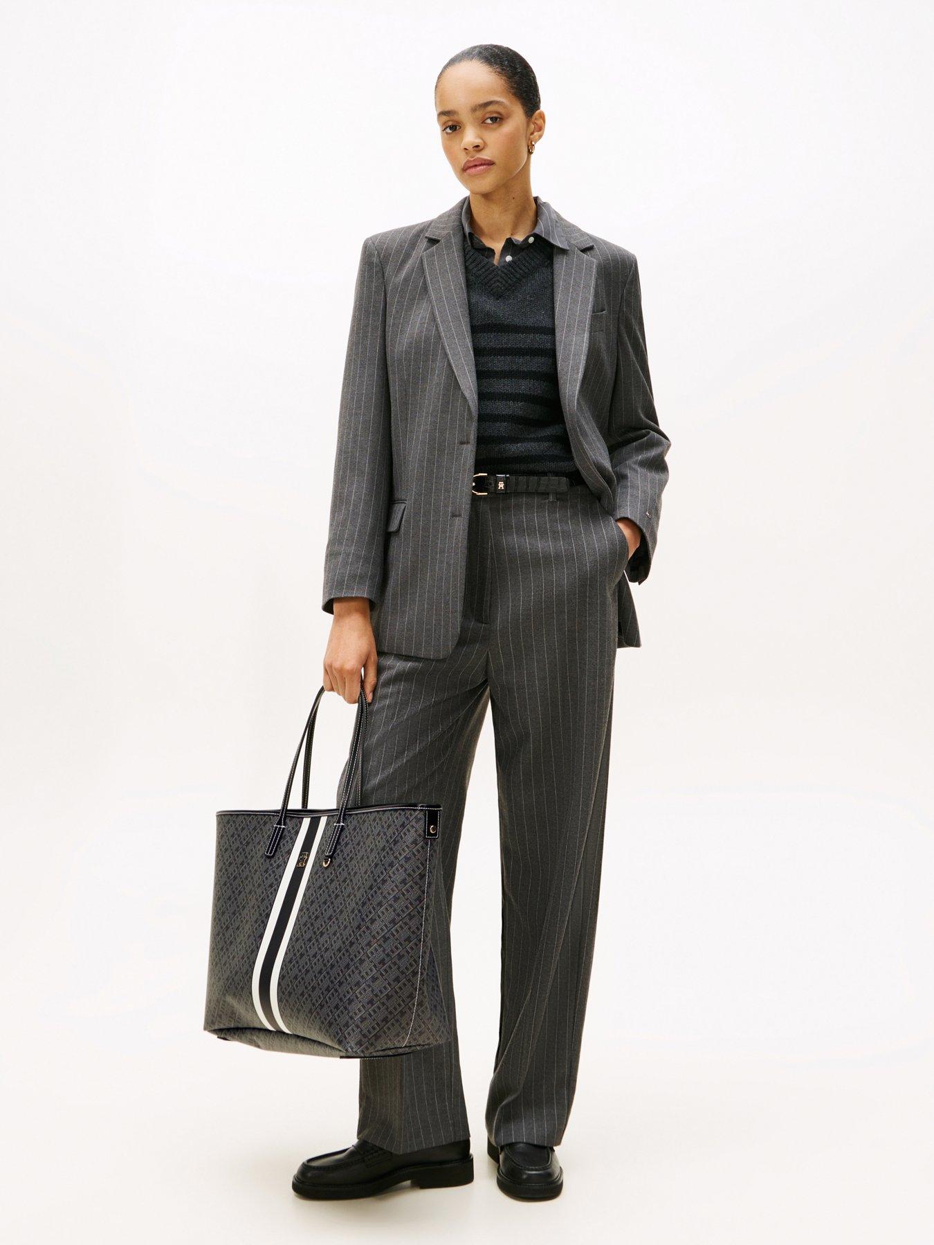 Image 2 of 5 of Tommy Hilfiger Monogram Maxi Tote Bag - Black